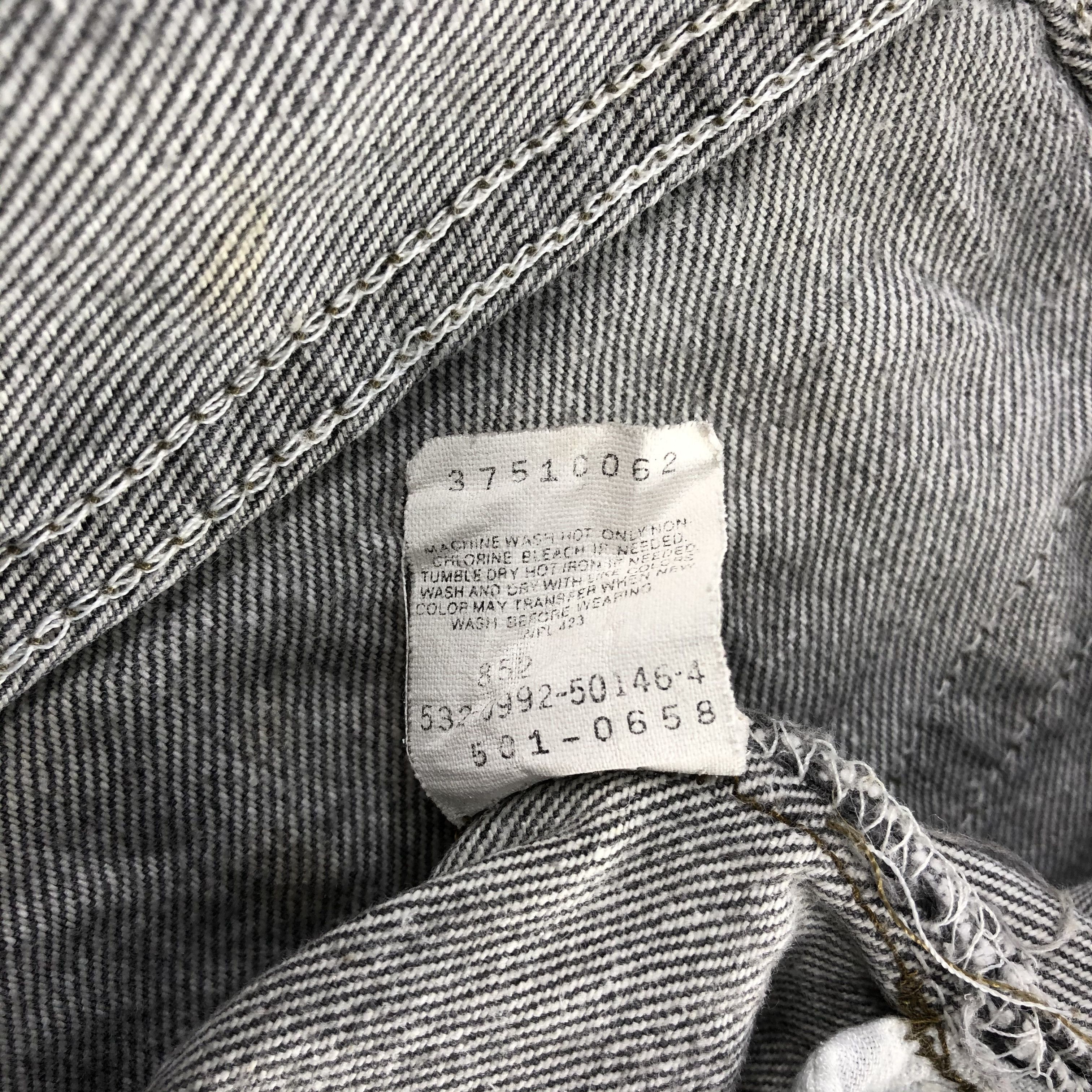 Levi's Vintage Faded Black Levis 501 Jeans-JM2908 Size US 36 / EU 52 - 15 Thumbnail