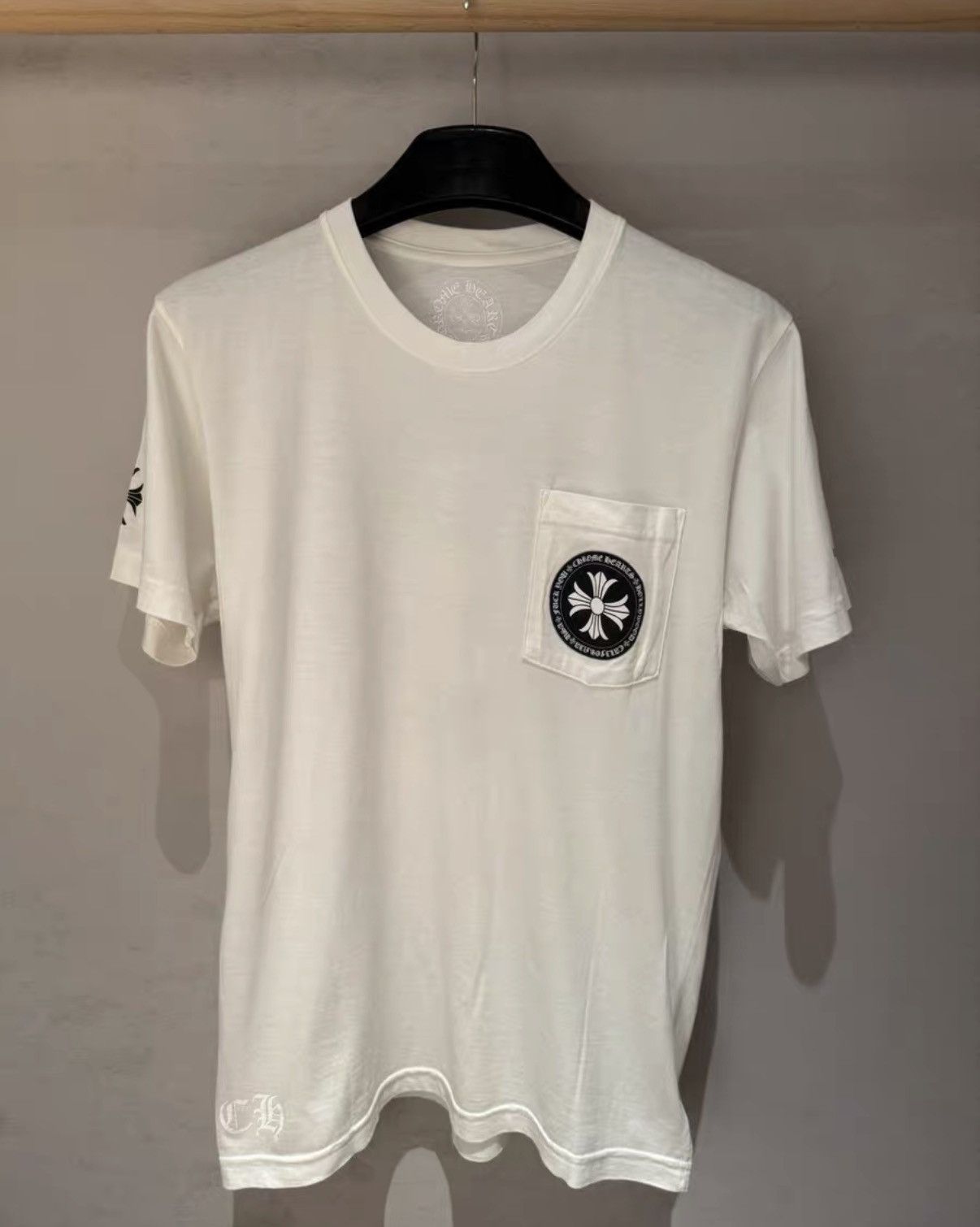 Chrome Hearts Chrome Hearts White Cross Scroll Ring Print Short Sleeve Tee Size US M / EU 48-50 / 2 - 2 Thumbnail