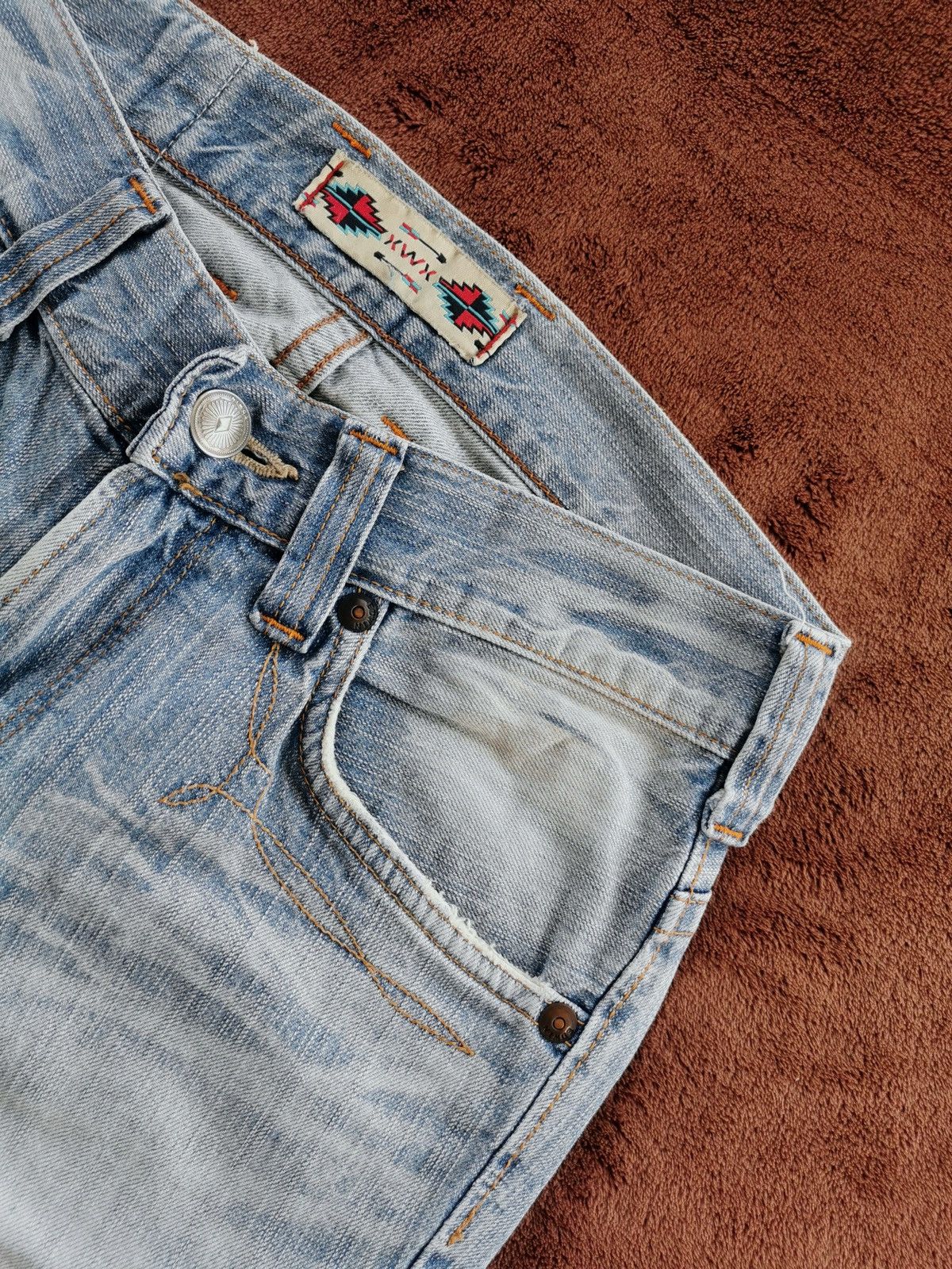 Edwin Edwin Bootcut Distressed Denim Jeans Size US 30 / EU 46 - 4 Thumbnail