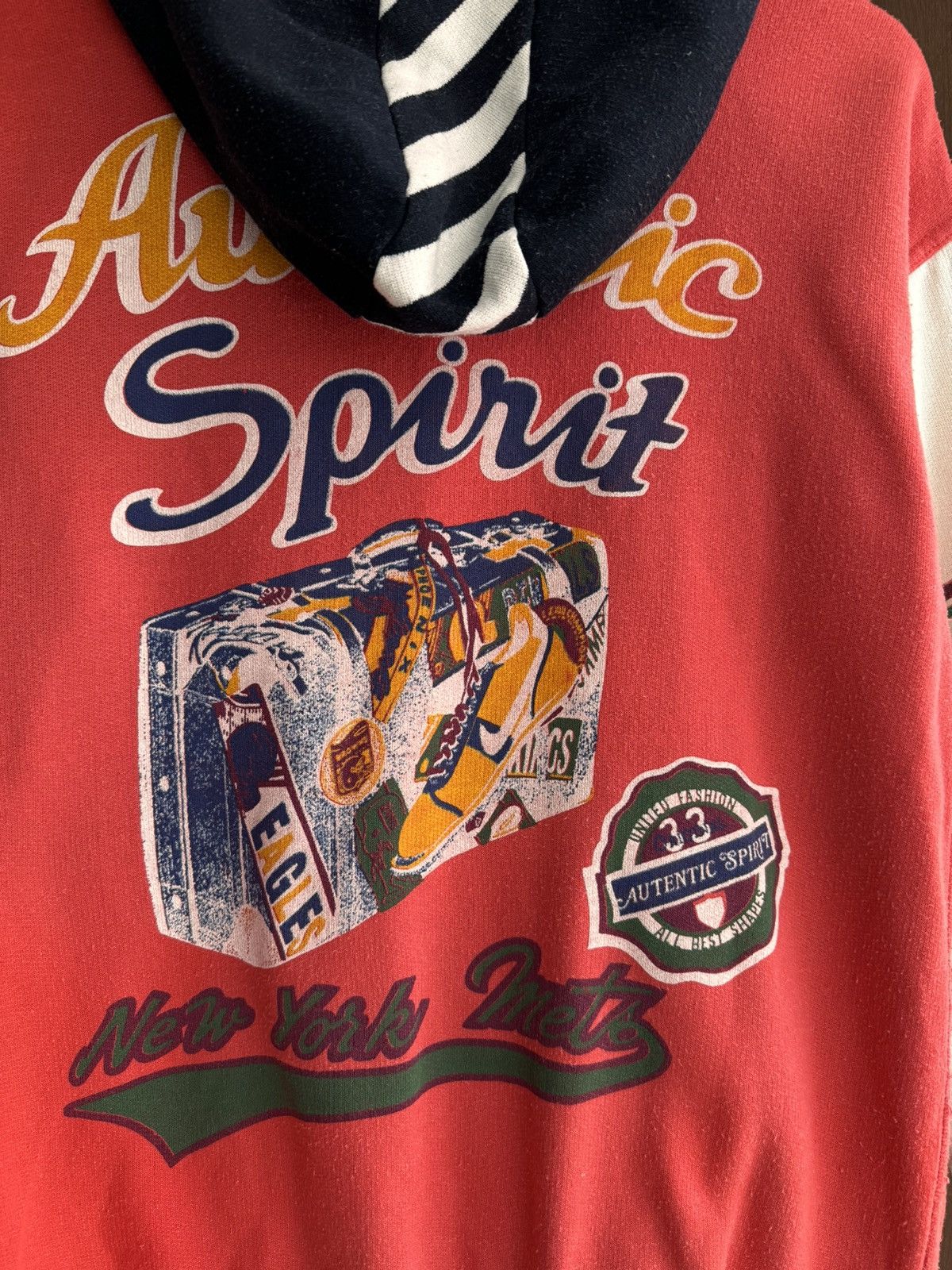 NBA × Vintage Vintage New York Mets Authentic Spirit Button Hoodie Size US L / EU 52-54 / 3 - 5 Thumbnail