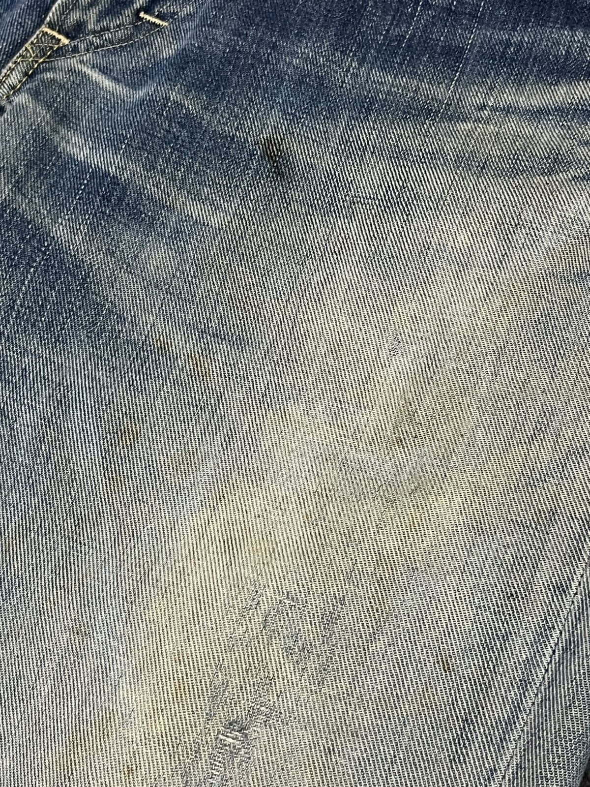 Lee × Midnight Organic 🔥Vtg LEE Thrashed Patina Stain Mudwash FLARE Organic Jeans Size US 30 / EU 46 - 10 Thumbnail