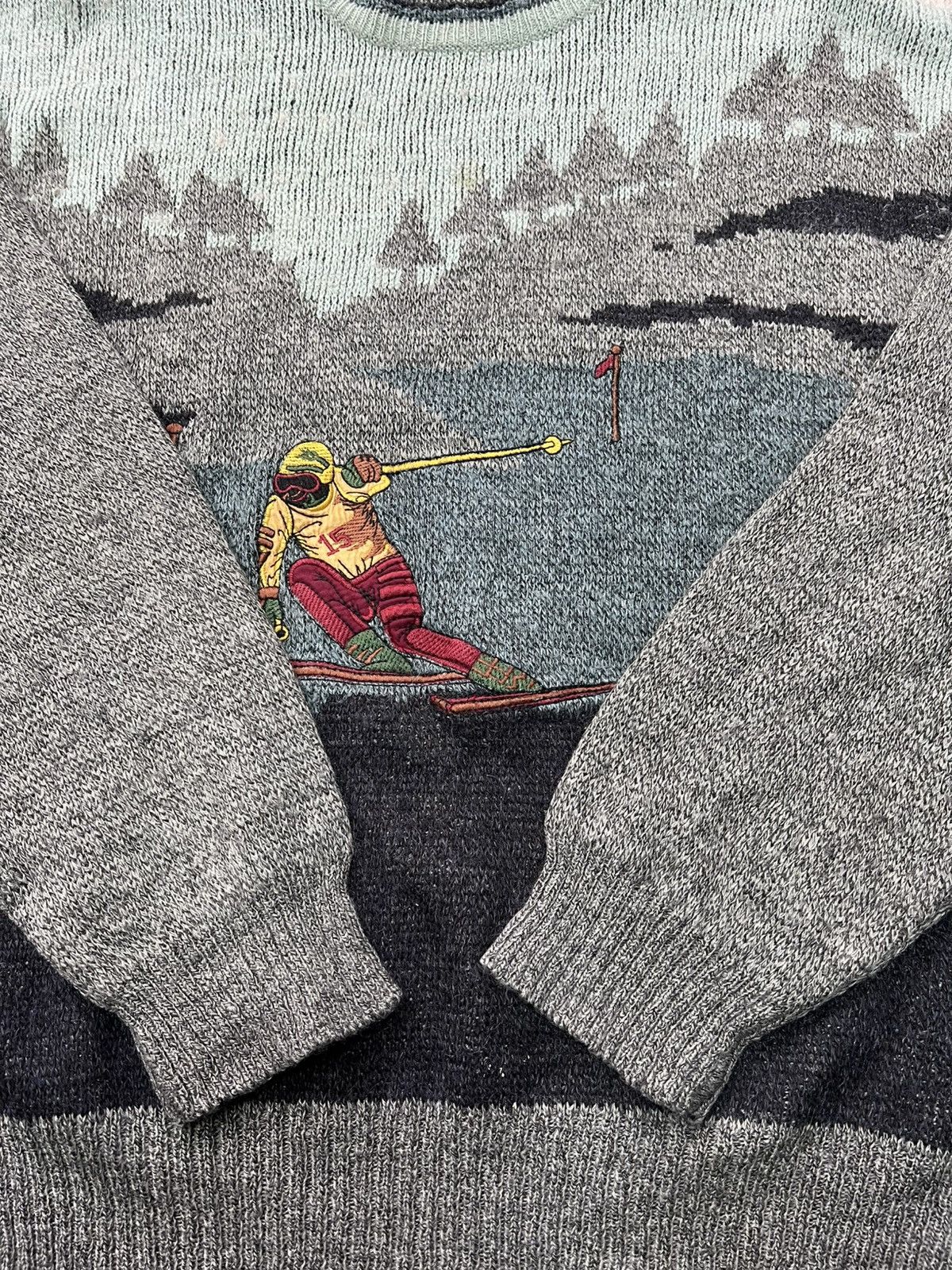 Japanese Brand × Tripp NYC Subscribe vintage Y2K faded SKI Printed Knitted Sweater Size US S / EU 44-46 / 1 - 6 Thumbnail