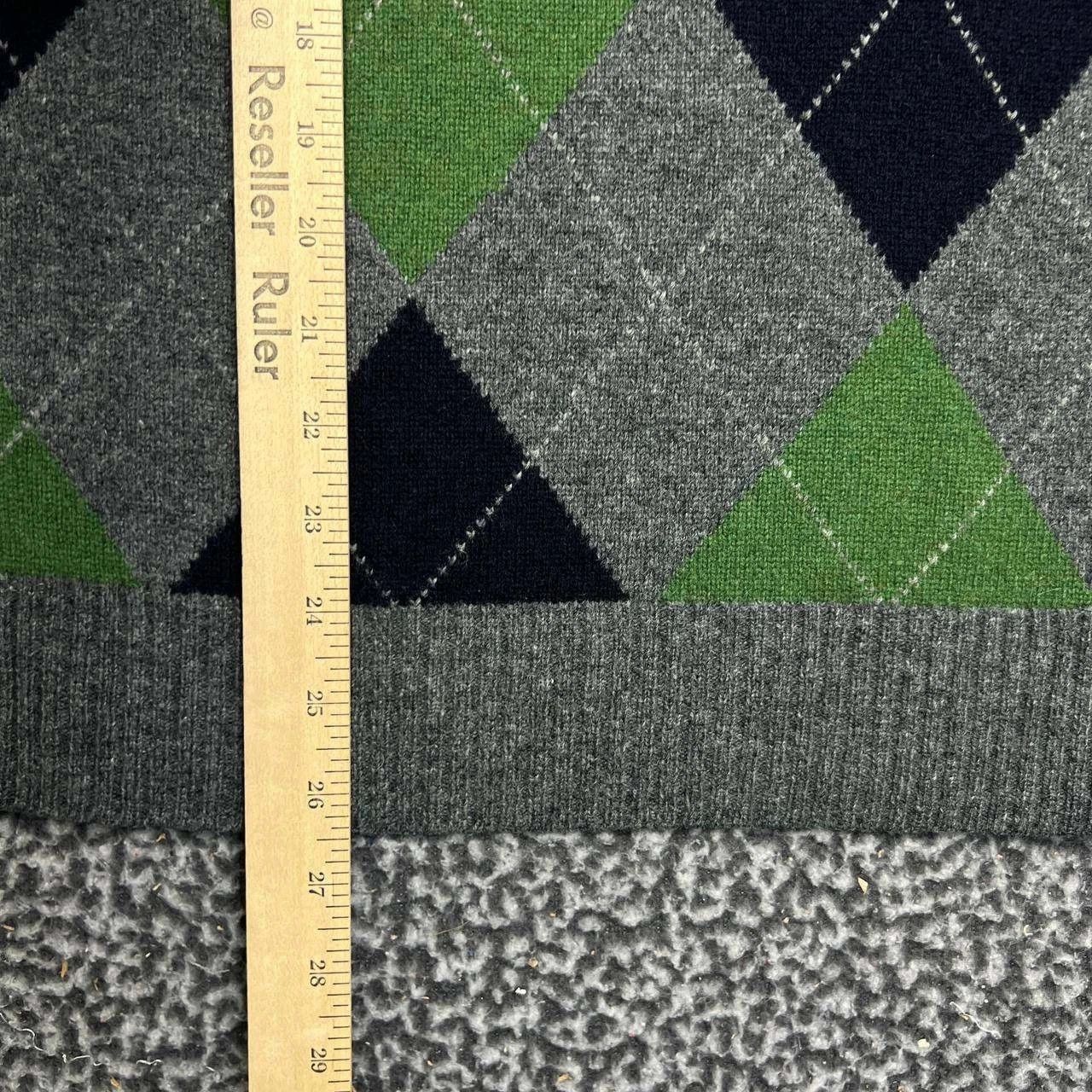 J.Crew J. Crew Sweater Men Argyle Lambswool 1/4 Zip Mock Neck S Size US S / EU 44-46 / 1 - 3 Thumbnail