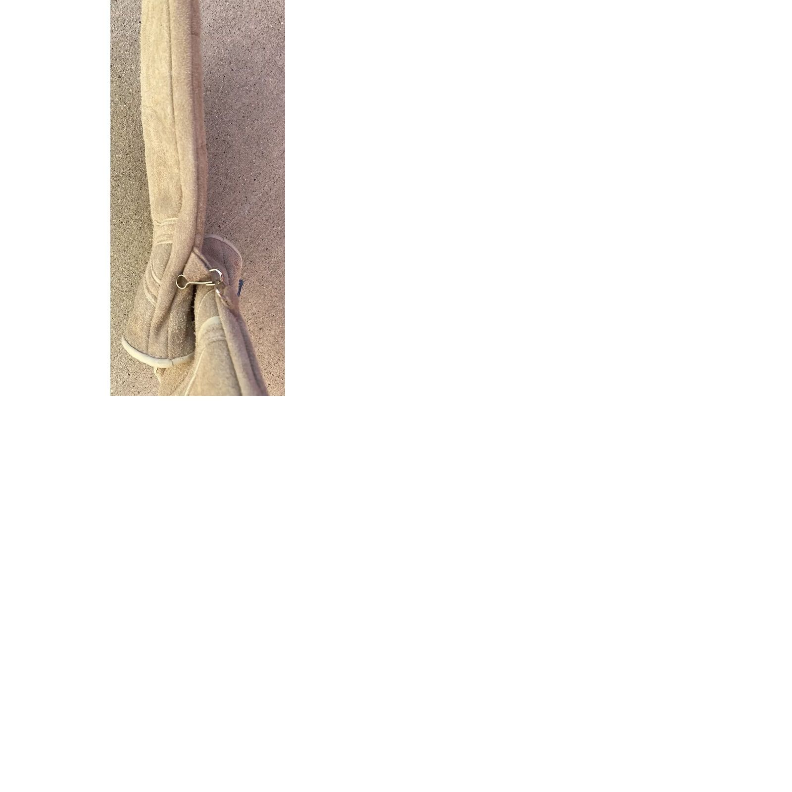 Vintage VINTAGE Suede Leather Trigger Mittens Ladies ML Beige Tan Ski Snowmobile Gloves Size ONE SIZE - 11 Thumbnail
