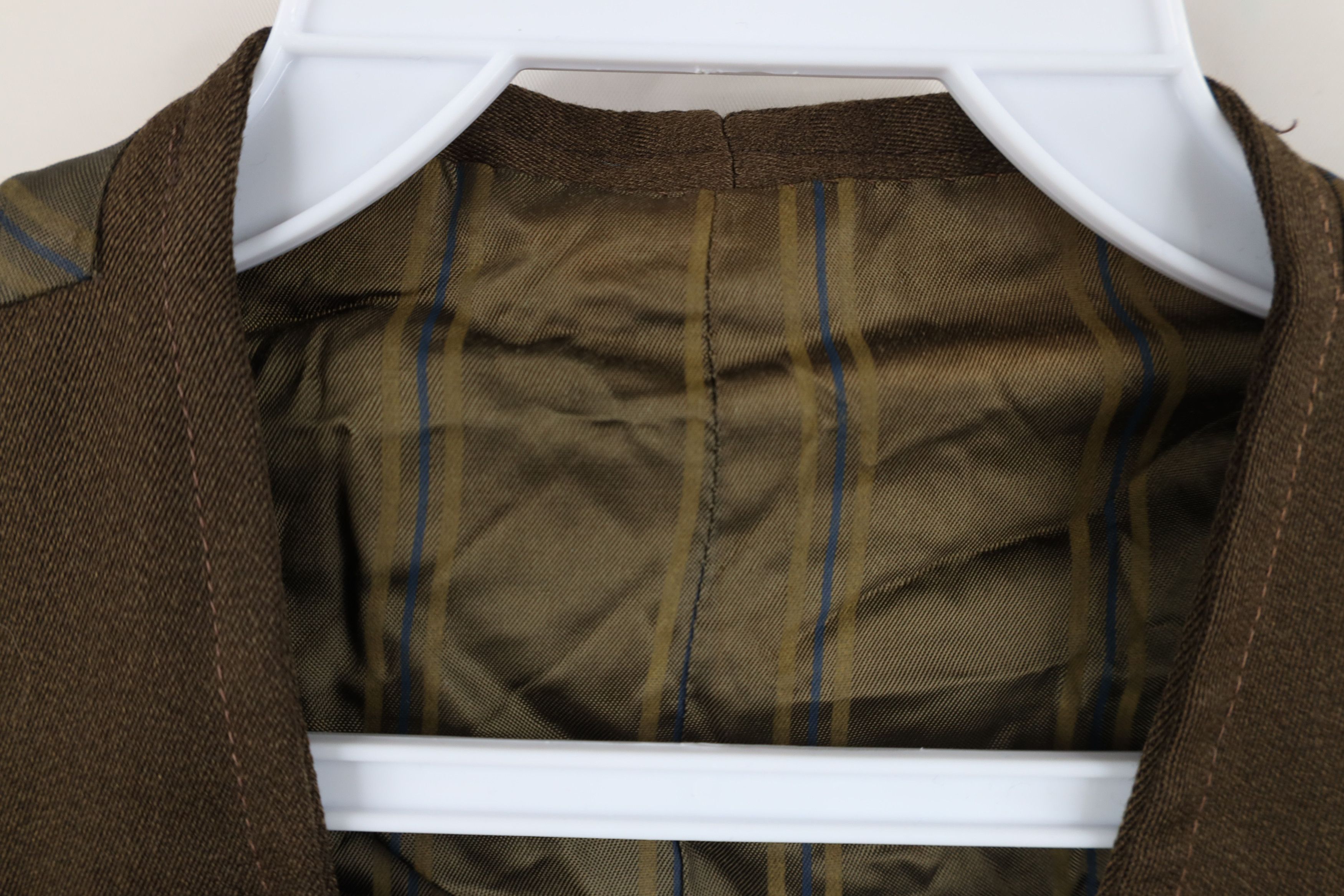 Vintage Vintage 50s 60s Rockabilly Gabardine Vest Jacket Brown USA Size US S / EU 44-46 / 1 - 8 Thumbnail
