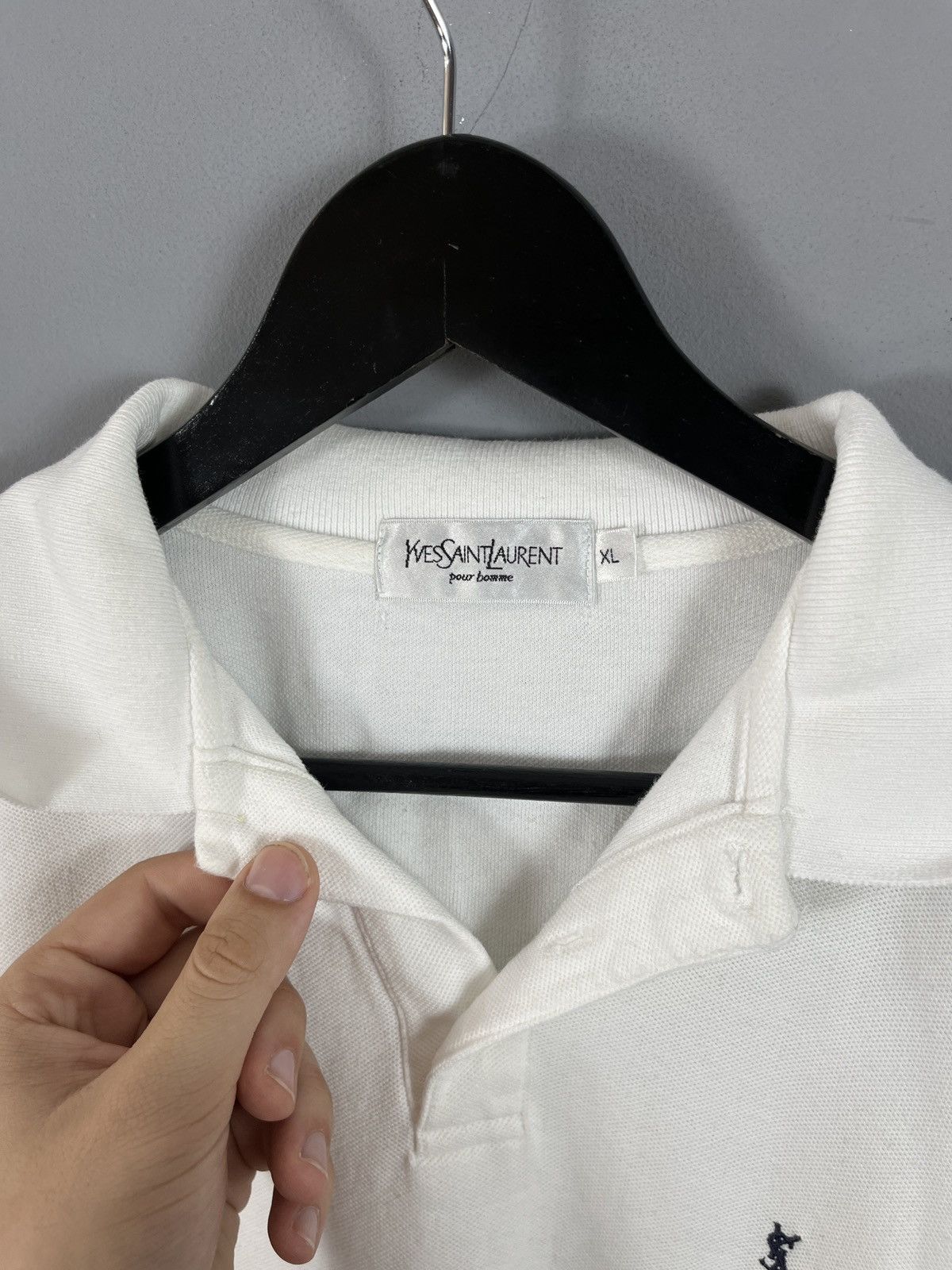 Yves Saint Laurent Vintage 90s Yves Saint Laurent YSL Polo Shirt small Logo Size US XL / EU 56 / 4 - 3 Thumbnail