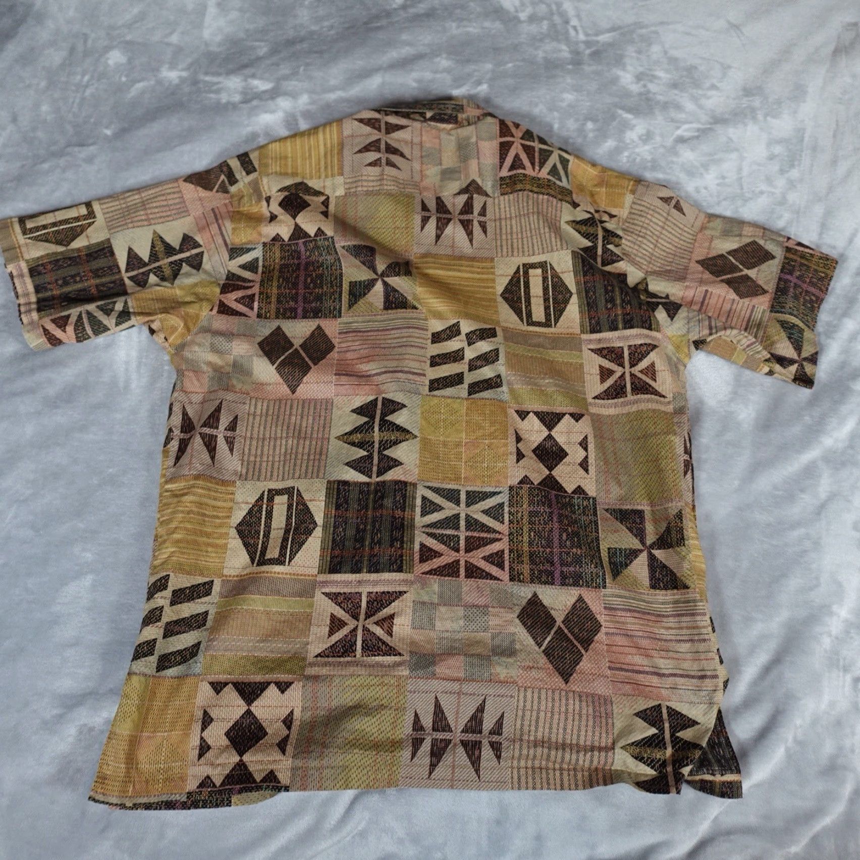 Tori Richard Tori Richard Hawaiian Shirt Mens Large Brown Short Sleeve Button-Up Casual Travel Summer Cotton Made in USA Size US L / EU 52-54 / 3 - 5 Thumbnail