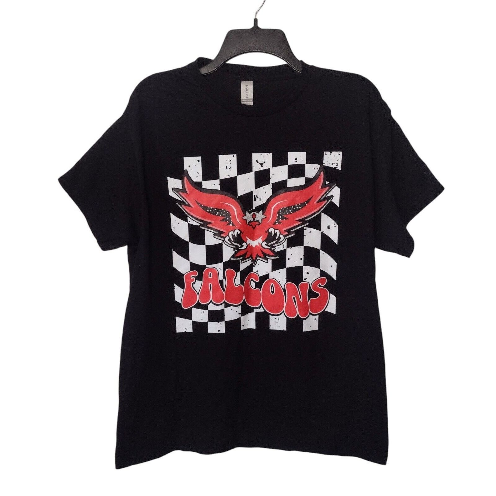 Gildan Atlanta Falcons Checkered Flag Graphic T Shirt Unisex Size L Size US L / EU 52-54 / 3 - 1 Thumbnail