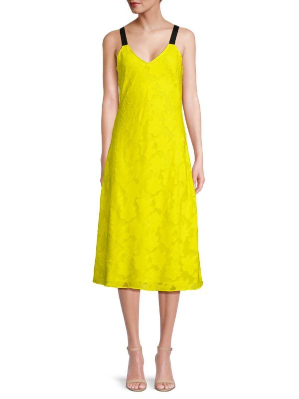 DKNY DKNY NEON YELLOW MAXIS DRESS SIZE 0 Size XXS / US 00 / IT 34 - 2 Thumbnail