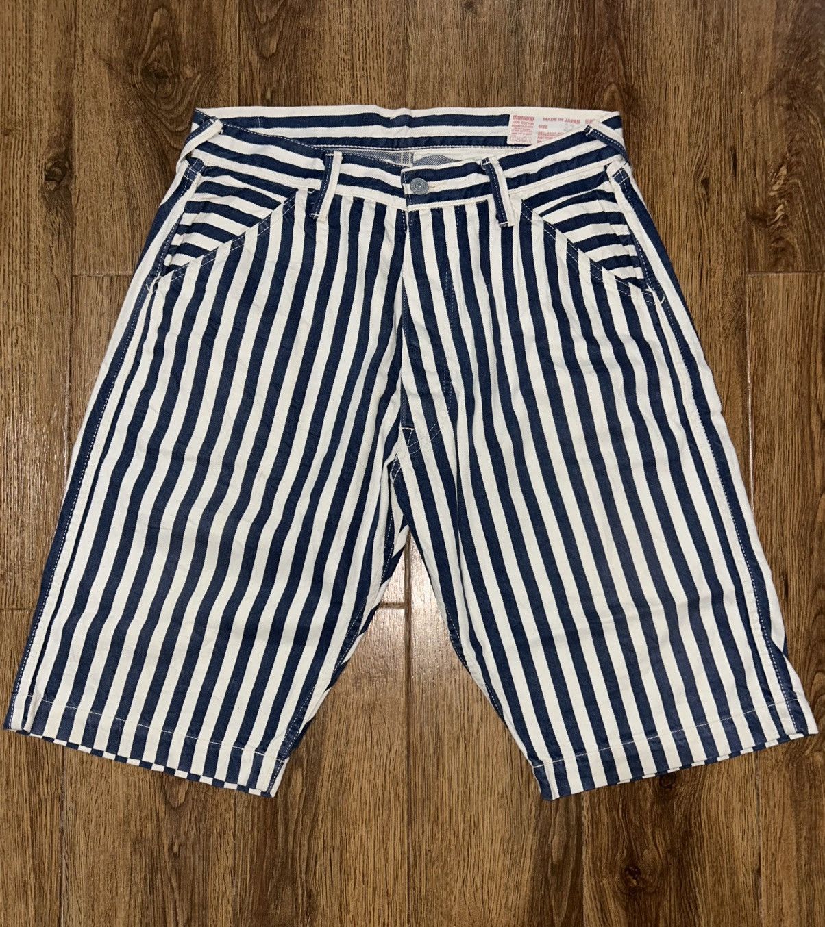 Evisu Evisu Hickory Denim Shortpants Size US 32 / EU 48 - 1 Thumbnail
