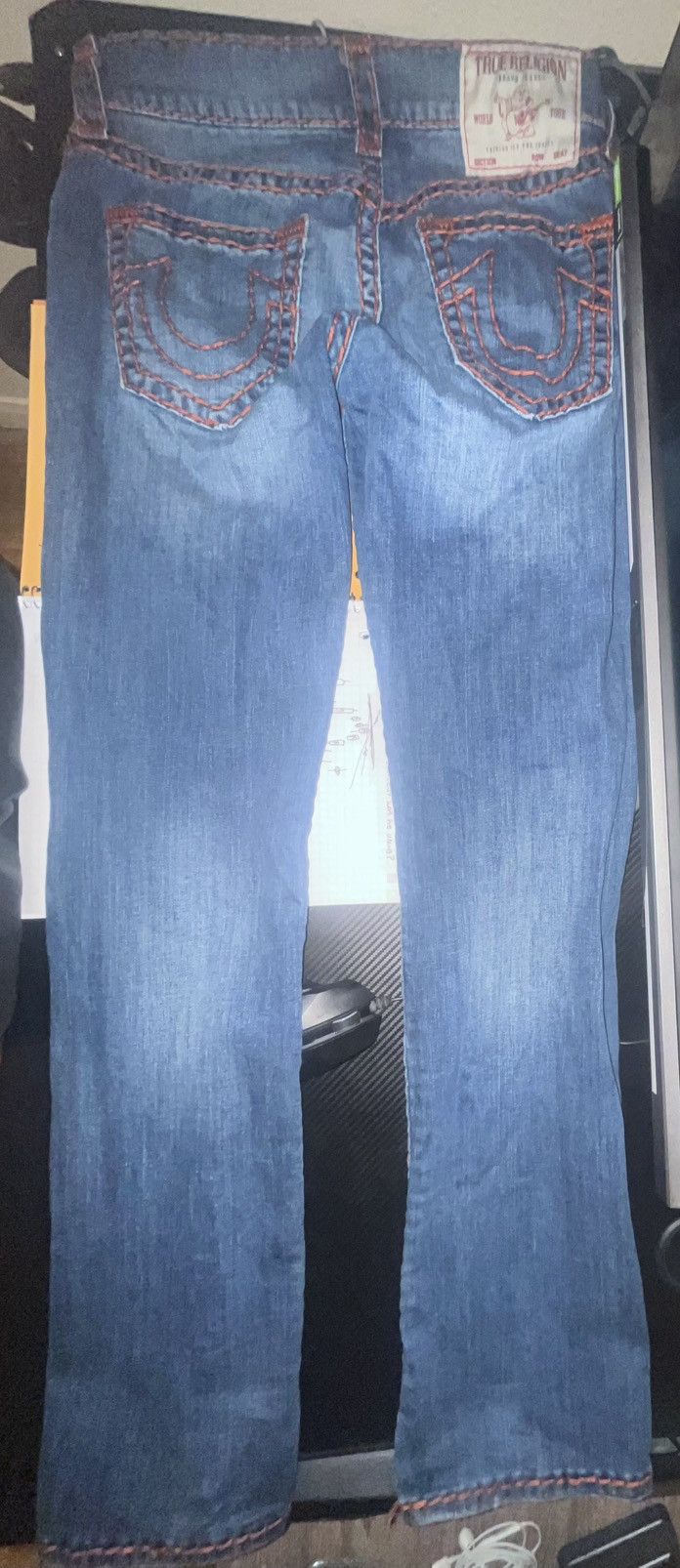 True Religion True Religion Blue Jeans with Orange Stitching Size US 30 / EU 46 - 5 Thumbnail