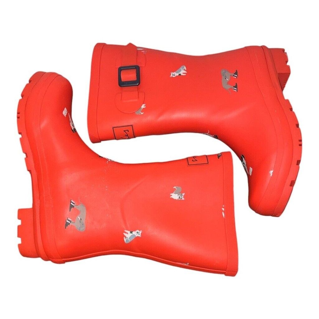 Other Joules rain boots red with dog design size 5 Size US 5 / IT 35 - 5 Thumbnail