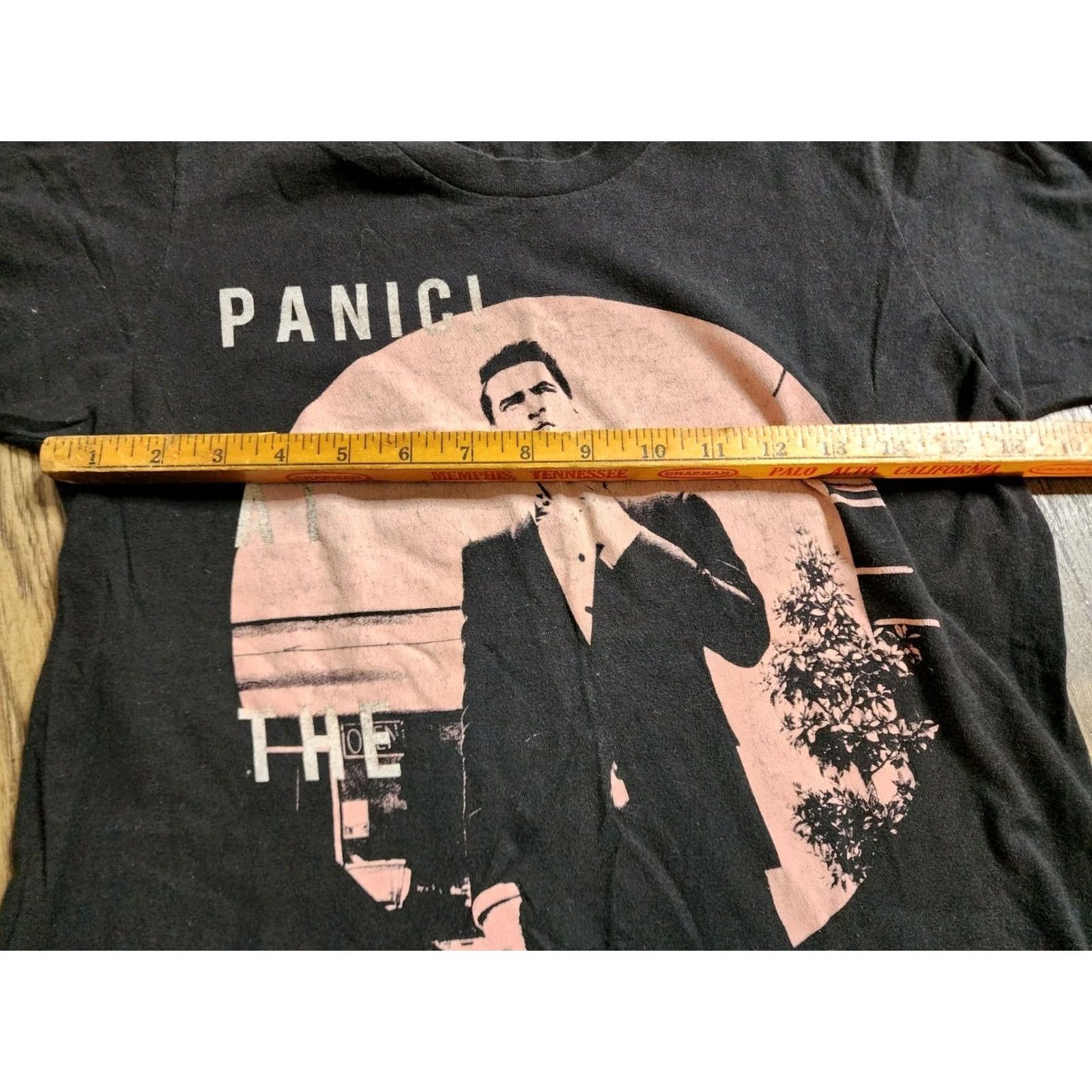 Tultex Panic at the Disco Death of a Bachelor Tour 2017 T Shirt Mens S Tultex Black Graphic Tee Short Sleeve Crew Neck Double Sided Rock Stage Concert Fun Size US S / EU 44-46 / 1 - 3 Thumbnail