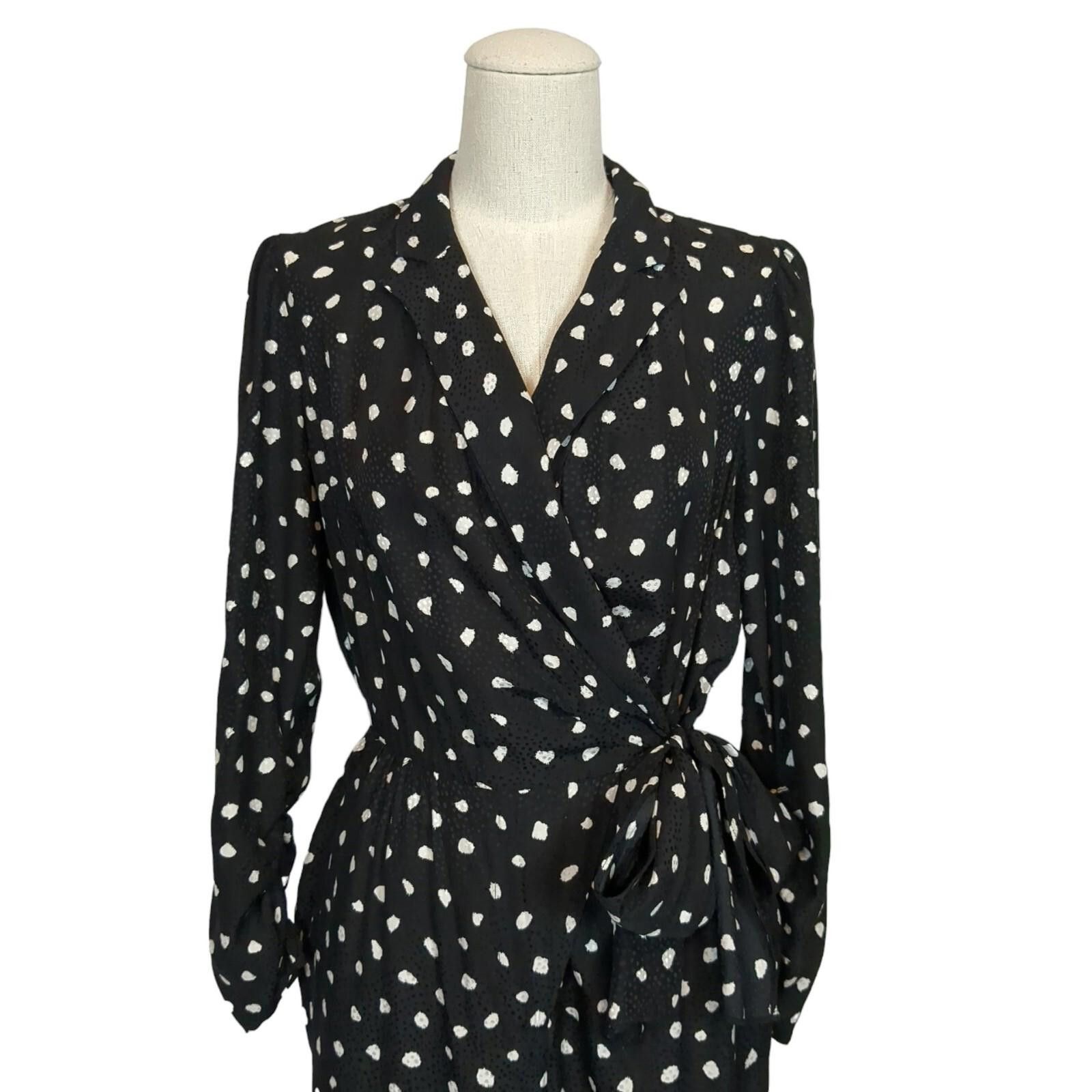 Rebecca Taylor Rebecca Taylor Nova Dot Jacquard Silk Blend Jumpsuit 2 Size 26" / US 2 / IT 38 - 2 Thumbnail