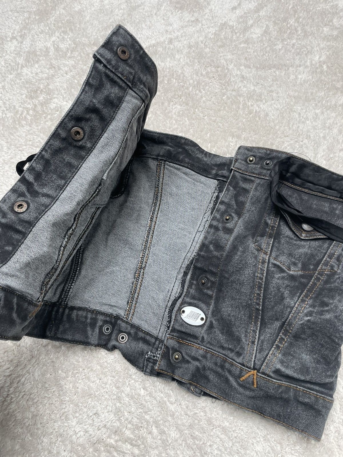 Jean Paul Gaultier 1980s Junior Gaultier denim buttoned top Size S / US 4 / IT 40 - 6 Thumbnail