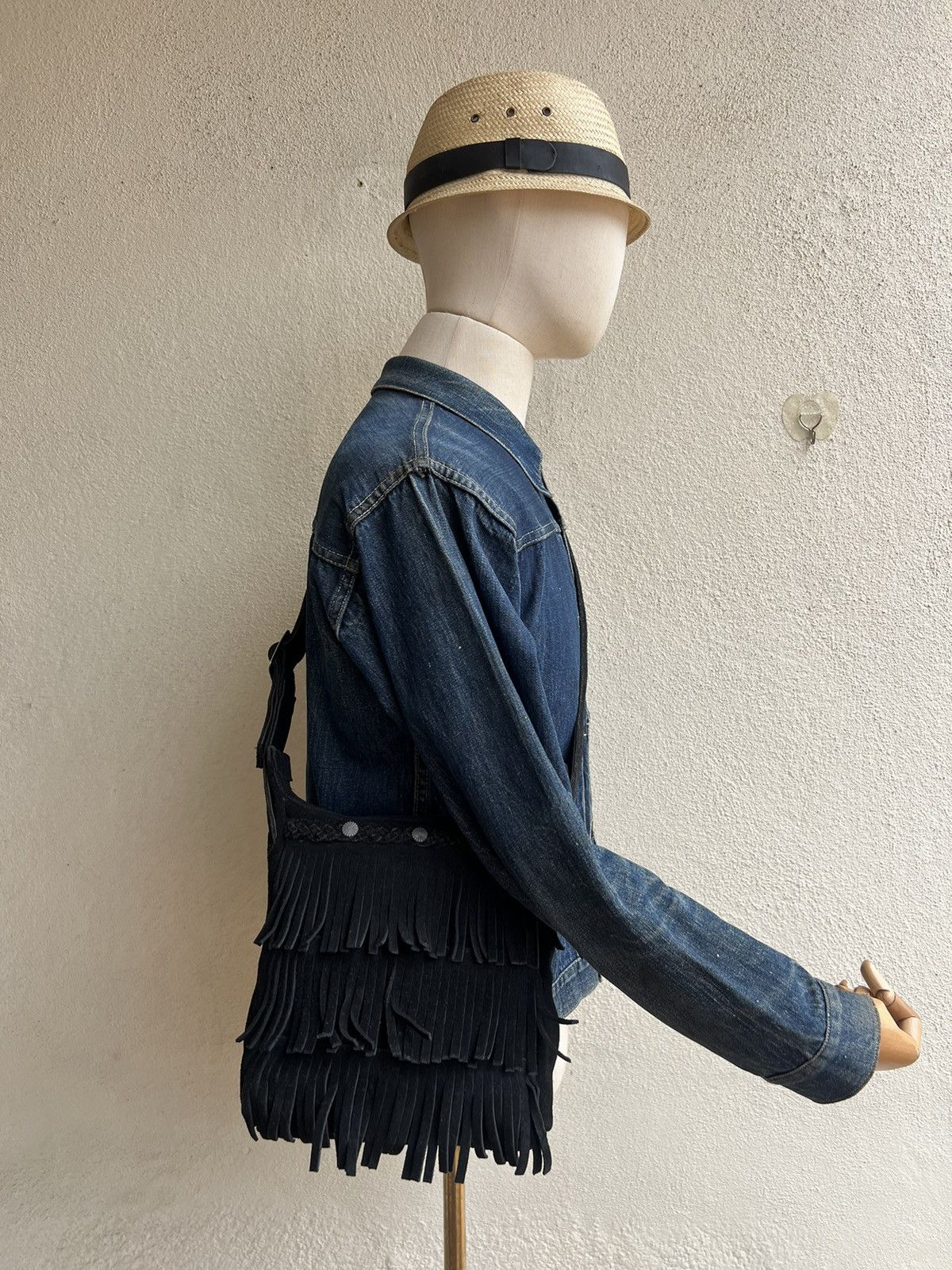 Leather Vintage Minnetonka Suede Leather Fringe Bag Sling Size ONE SIZE - 2 Thumbnail