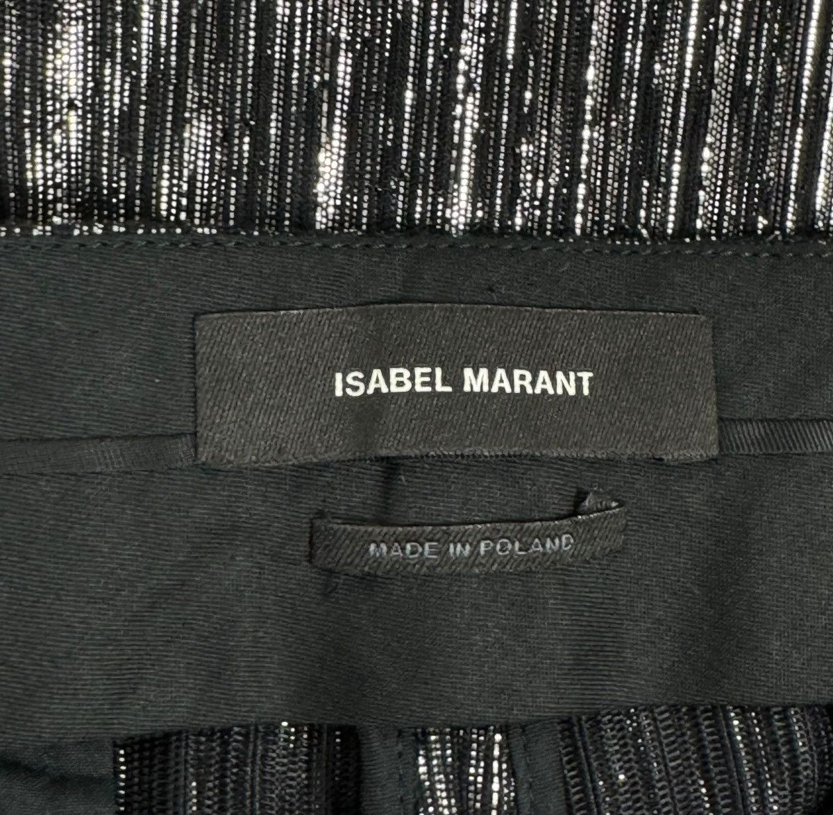 Isabel Marant Isabel Marant Metalized Shiny Pants Viscose-Silk size 38 Size 27" / US 4 / IT 40 - 9 Thumbnail