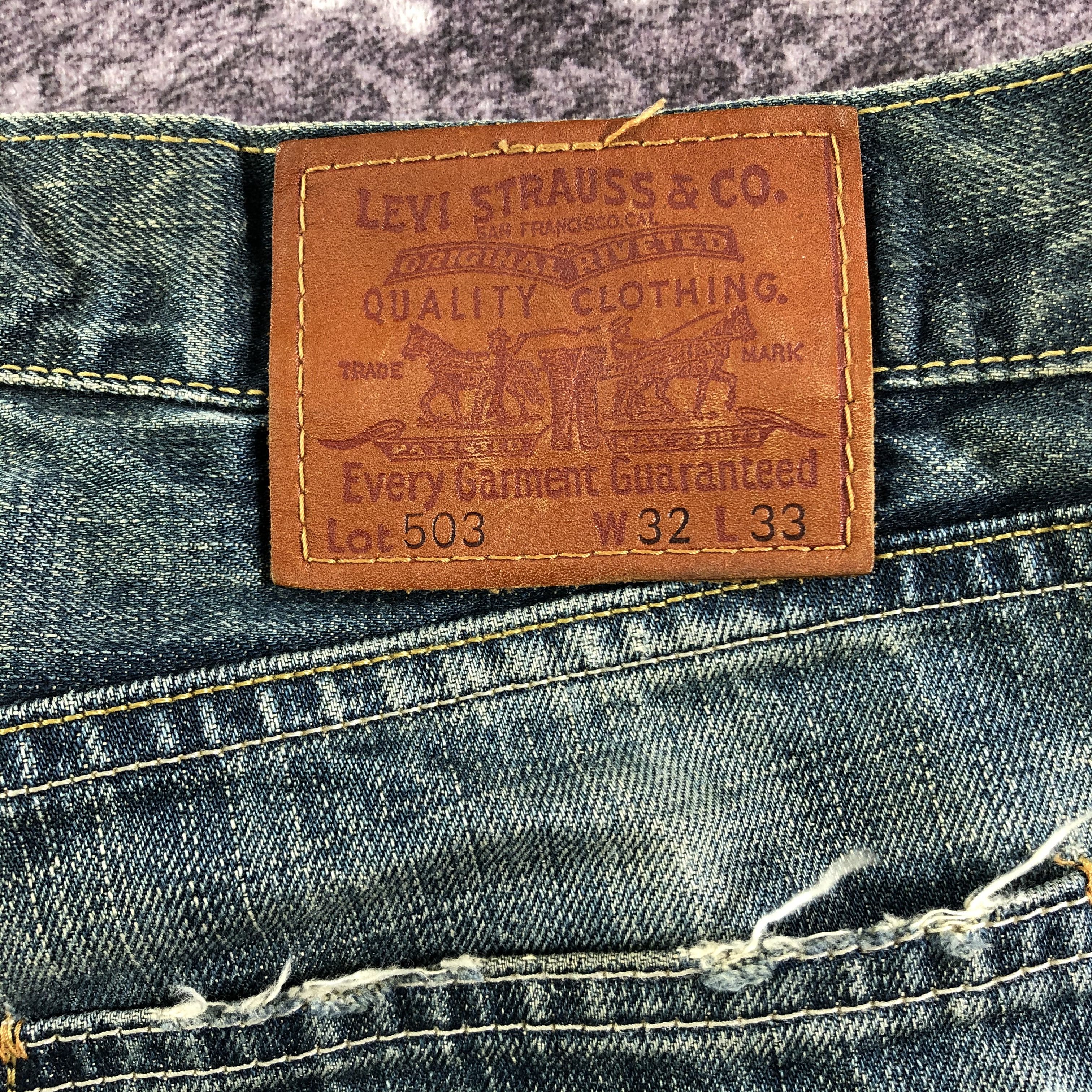 Levi's × Vintage 90s Vintage Levis 503 Jeans-JM3307 Size US 34 / EU 50 - 6 Thumbnail