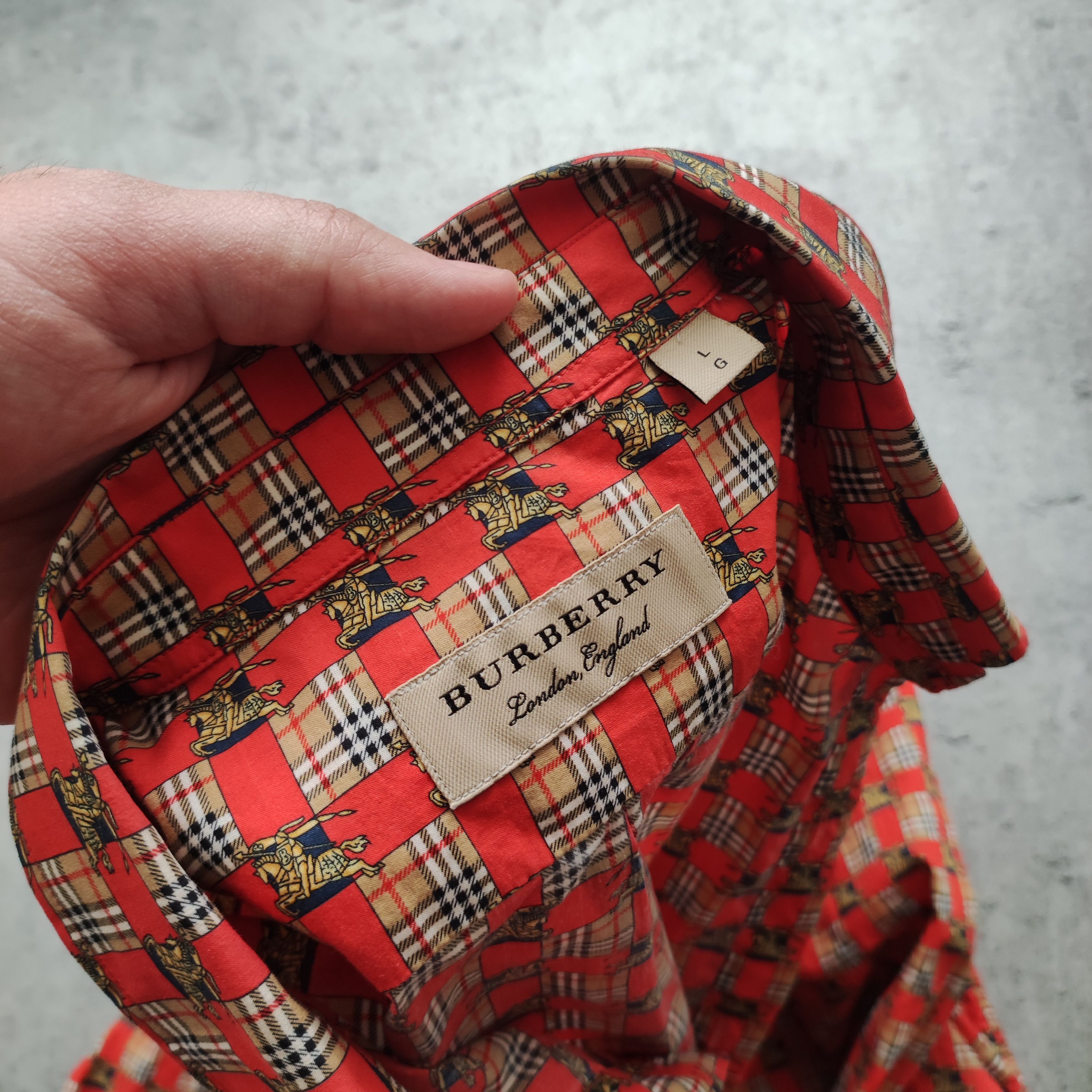 Burberry Burberry London x Christopher Bailey Check Nova Logo Shirt Size US L / EU 52-54 / 3 - 7 Thumbnail