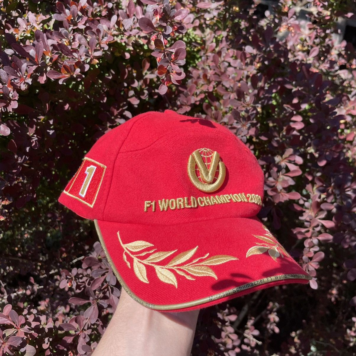 Ferrari Rare Ferrari 2001 World Champion Schumacher Cap Size ONE SIZE - 1 Thumbnail