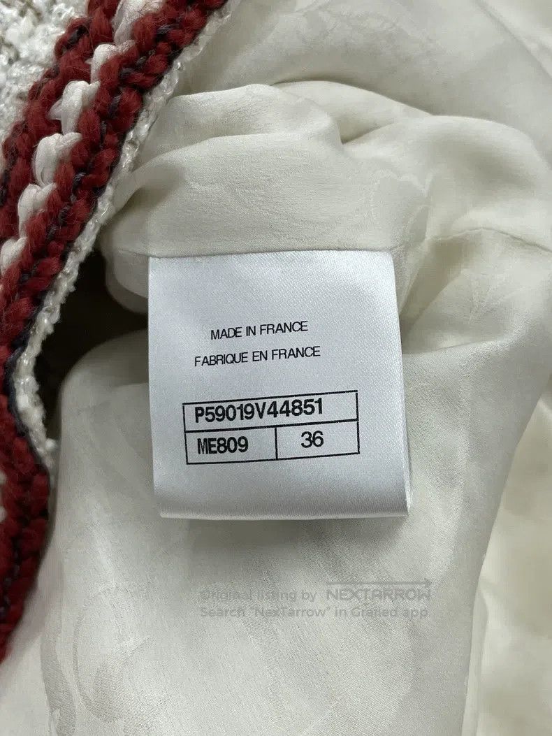 Chanel Chanel Cruise series navy collar white and red rolled-edge Size XS / US 0-2 / IT 36-38 - 6 Thumbnail