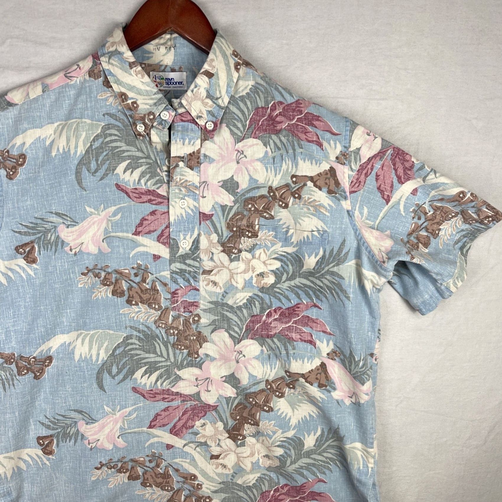 Reyn Spooner VINTAGE Reyn Spooner Shirt Mens Large Blue Button Down Hawaiian Aloha Reverse Print Size US L / EU 52-54 / 3 - 3 Thumbnail