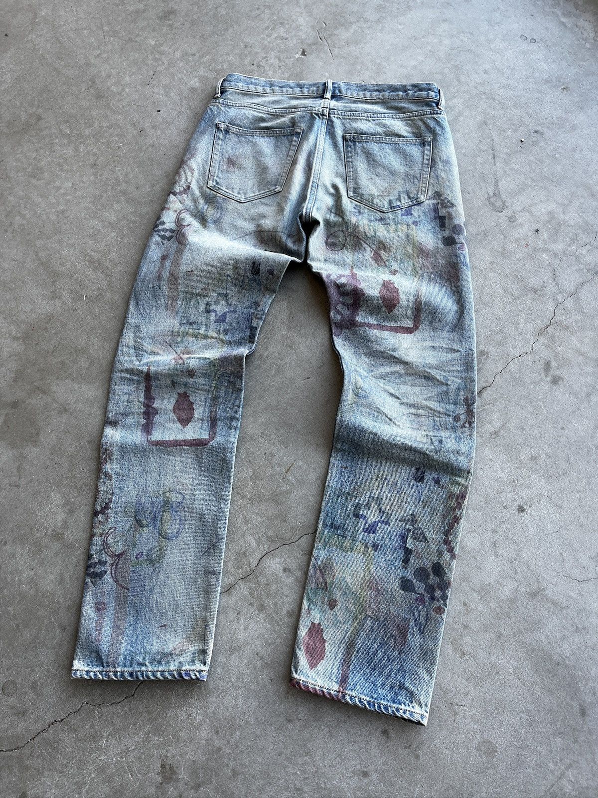 John Elliott John Elliot Daze Scribble Jeans (unisex) Size US 32 / EU 48 - 9 Thumbnail