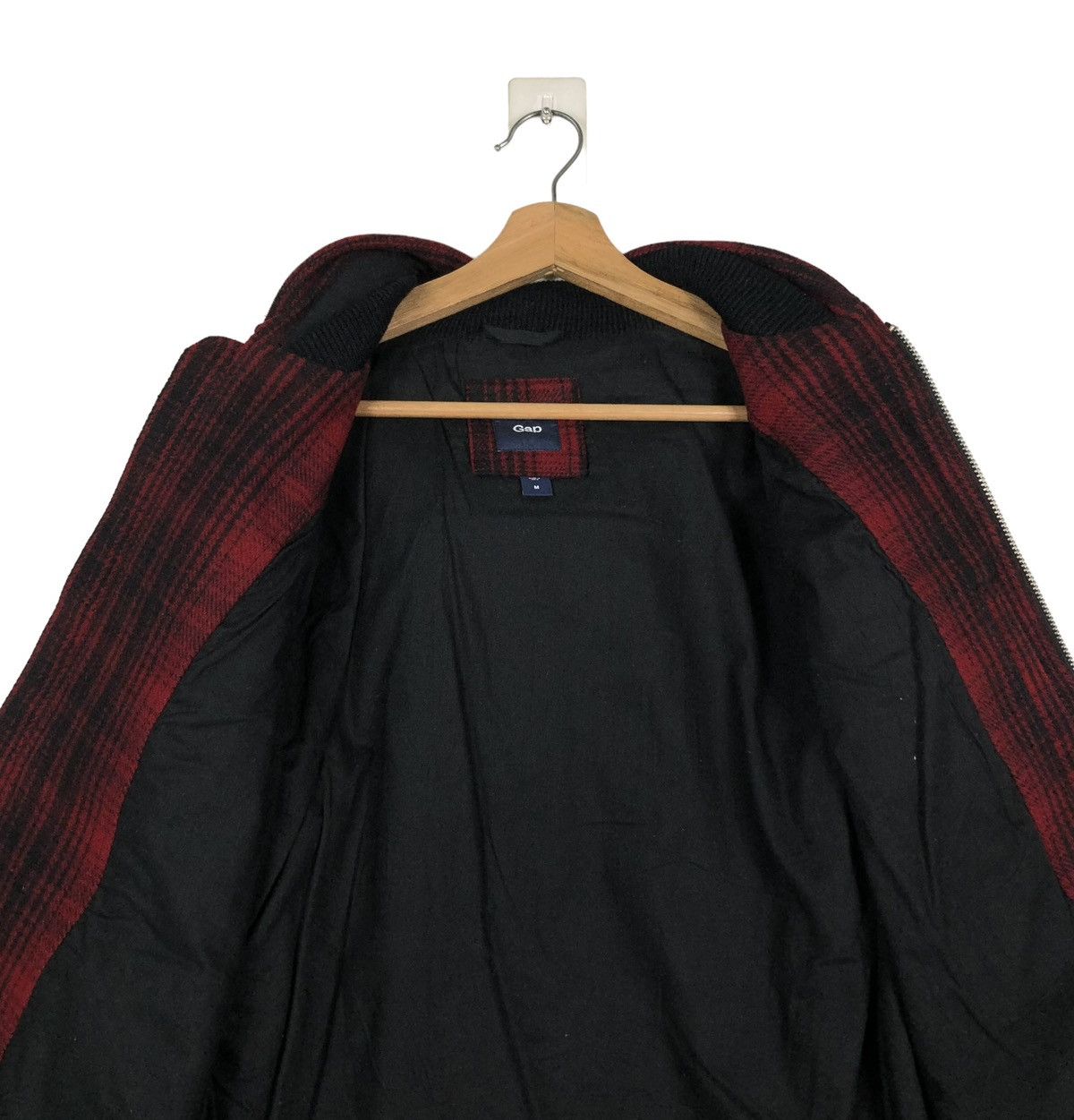 Japanese Brand 🔥VINTAGE BIKER WOOL JACKET GAP TARTAN DESIGN ISSEY MIYAKE Size US M / EU 48-50 / 2 - 17 Thumbnail