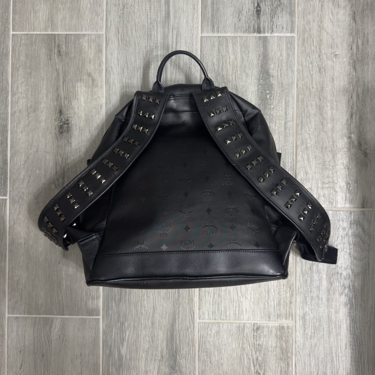 MCM MCM Black Studded Backpack Size ONE SIZE - 4 Thumbnail