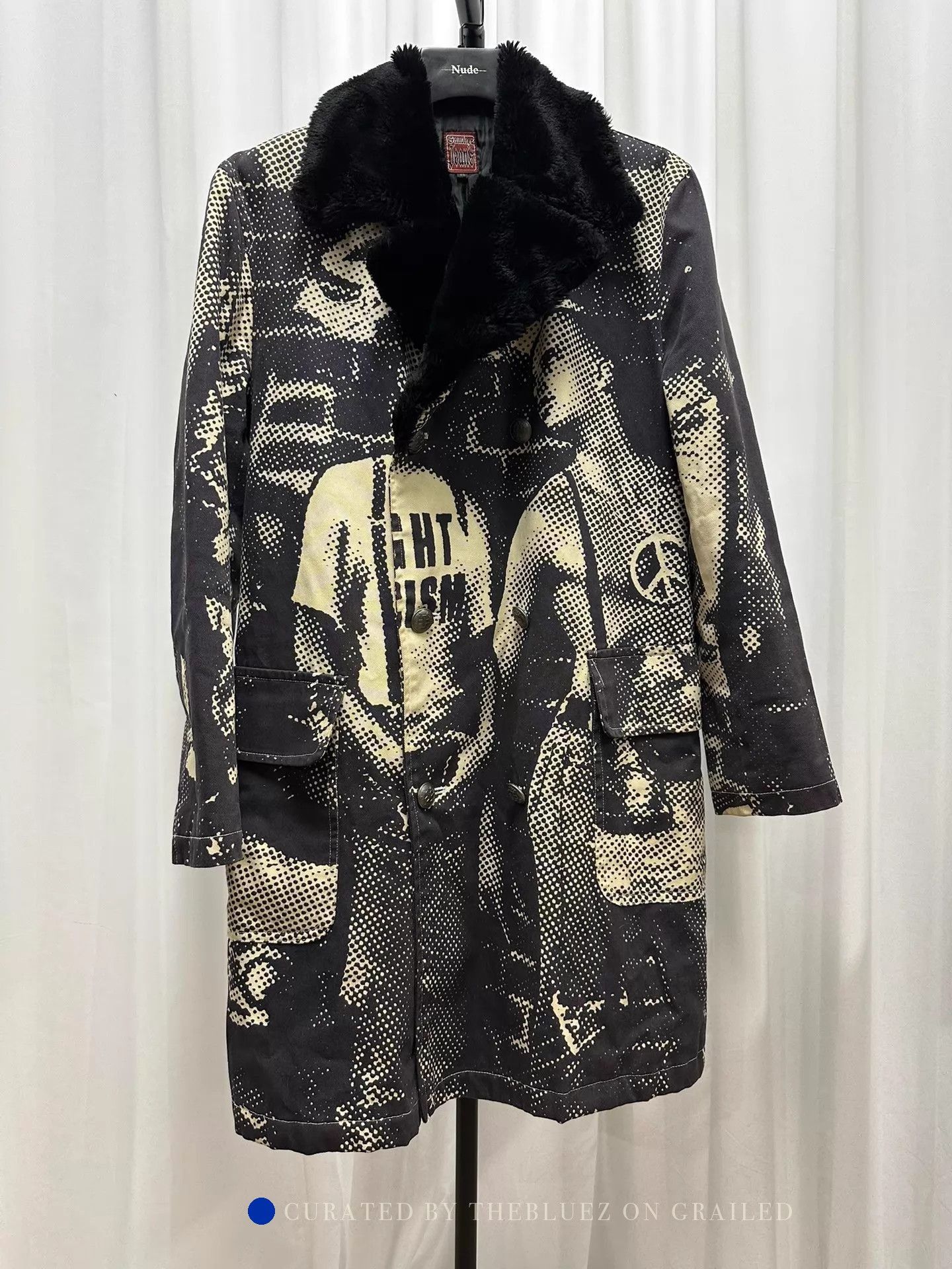 Jean Paul Gaultier Unique Multi-Colored Coat with Powerful Message Size US M / EU 48-50 / 2 - 1 Thumbnail