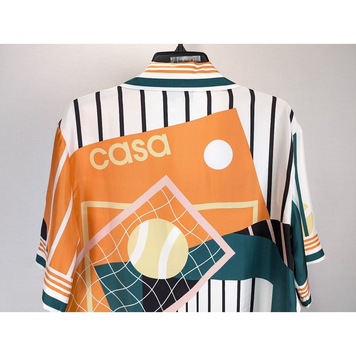 Casablanca o1rshd1 CC20 Silk Twill Cuban Collar Short Sleeve Shirt Size US M / EU 48-50 / 2 - 9 Thumbnail