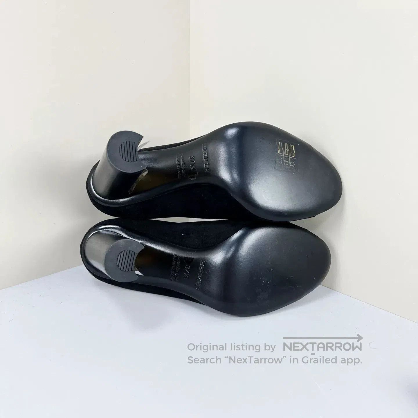 Hermes hermes black suede high heels size 37.5. Size US 7.5 / IT 37.5 - 5 Thumbnail