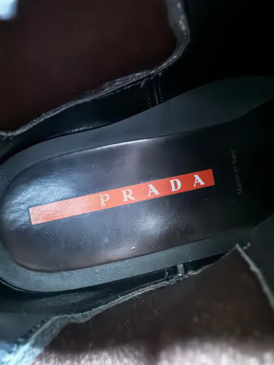 Prada FW1999 Prada Navy Leather Boots Size US 7 / EU 40 - 8 Thumbnail