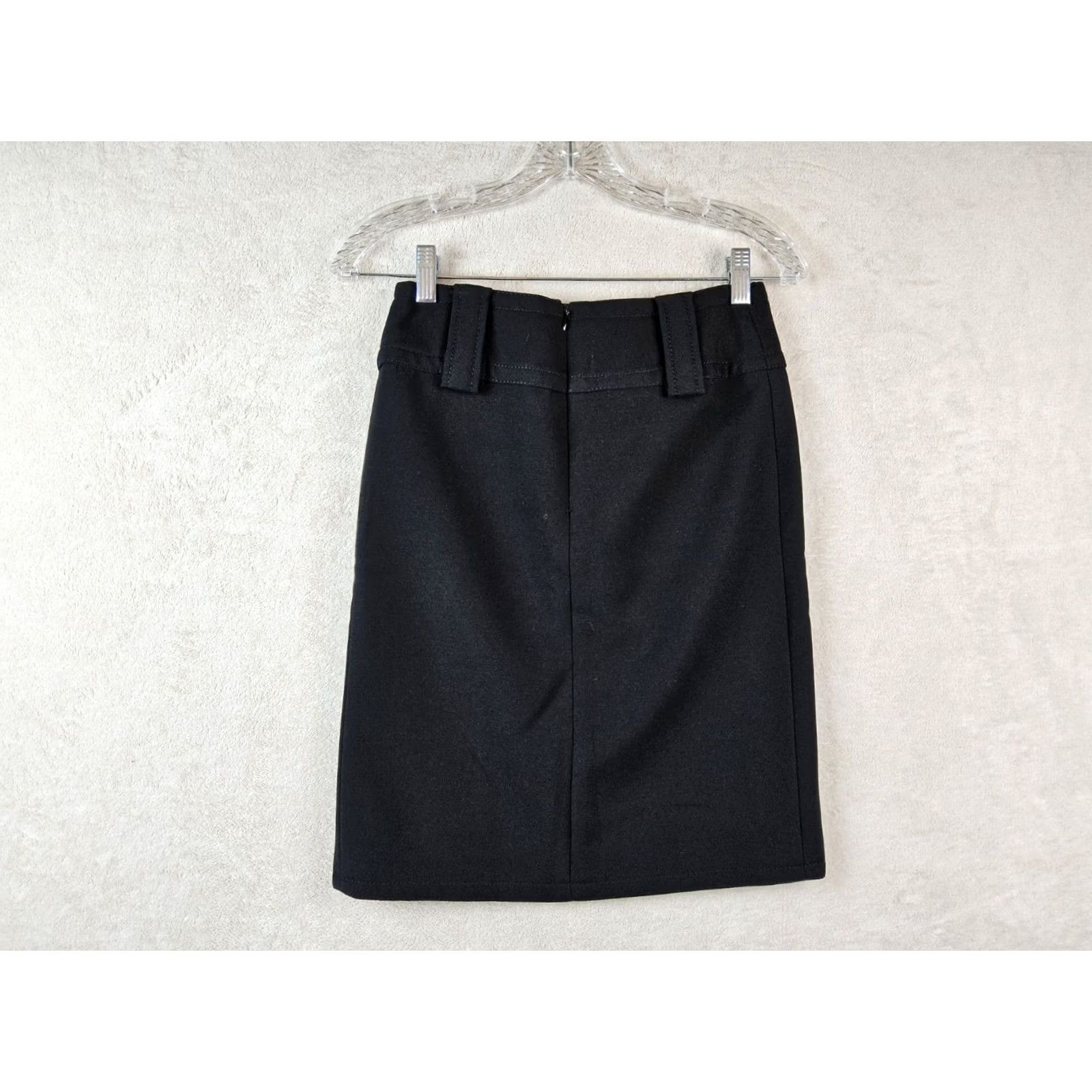 Dolce & Gabbana VINTAGE Dolce&Gabbana Skirt 38 Wool Lined Knee Length Black Rhinestone Pencil Women Size 26" / US 2 / IT 38 - 3 Thumbnail