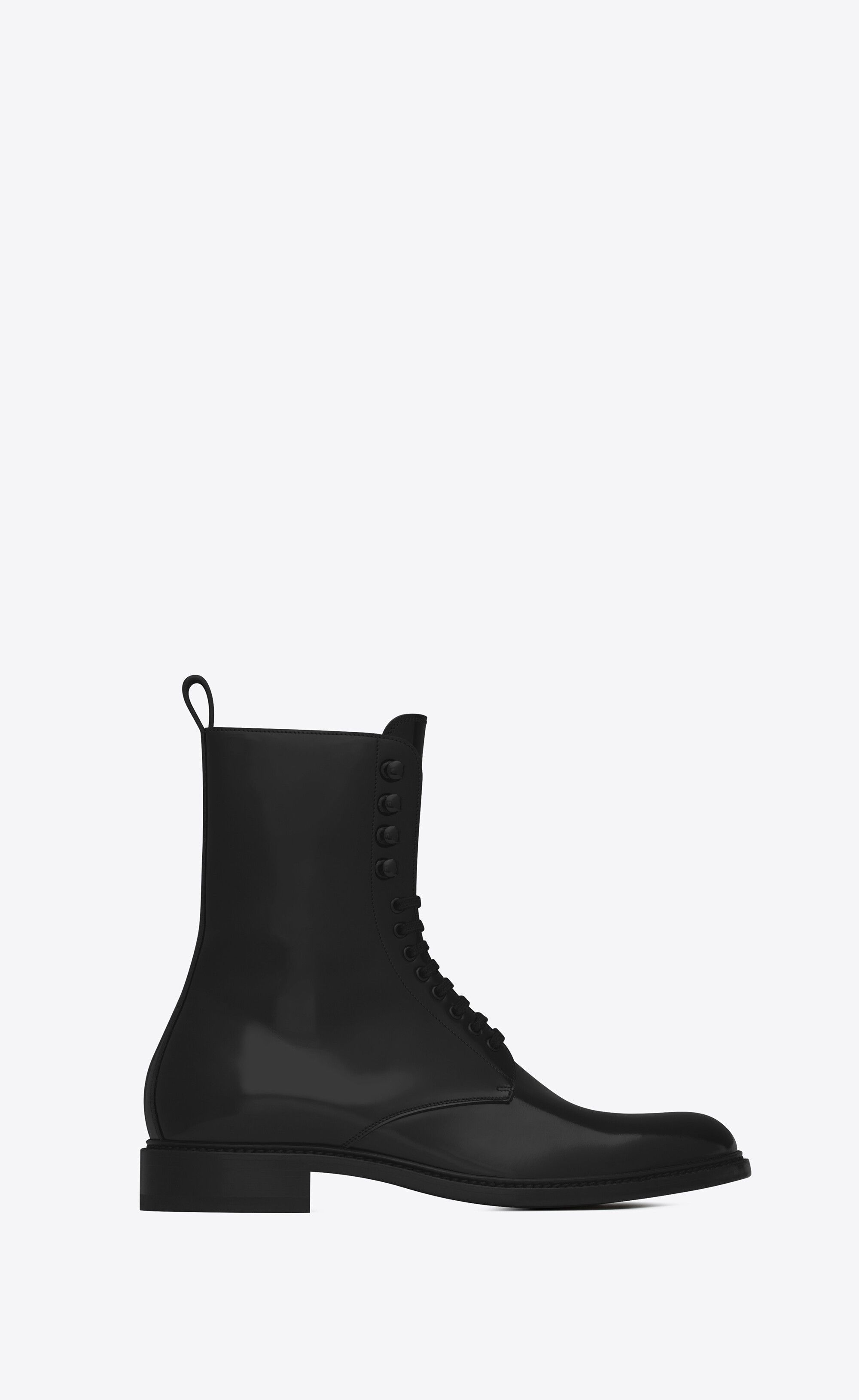 Saint Laurent Paris o1bcso1str1124 Army Laced Boots in Black Size US 7.5 / EU 40-41 - 1 Thumbnail