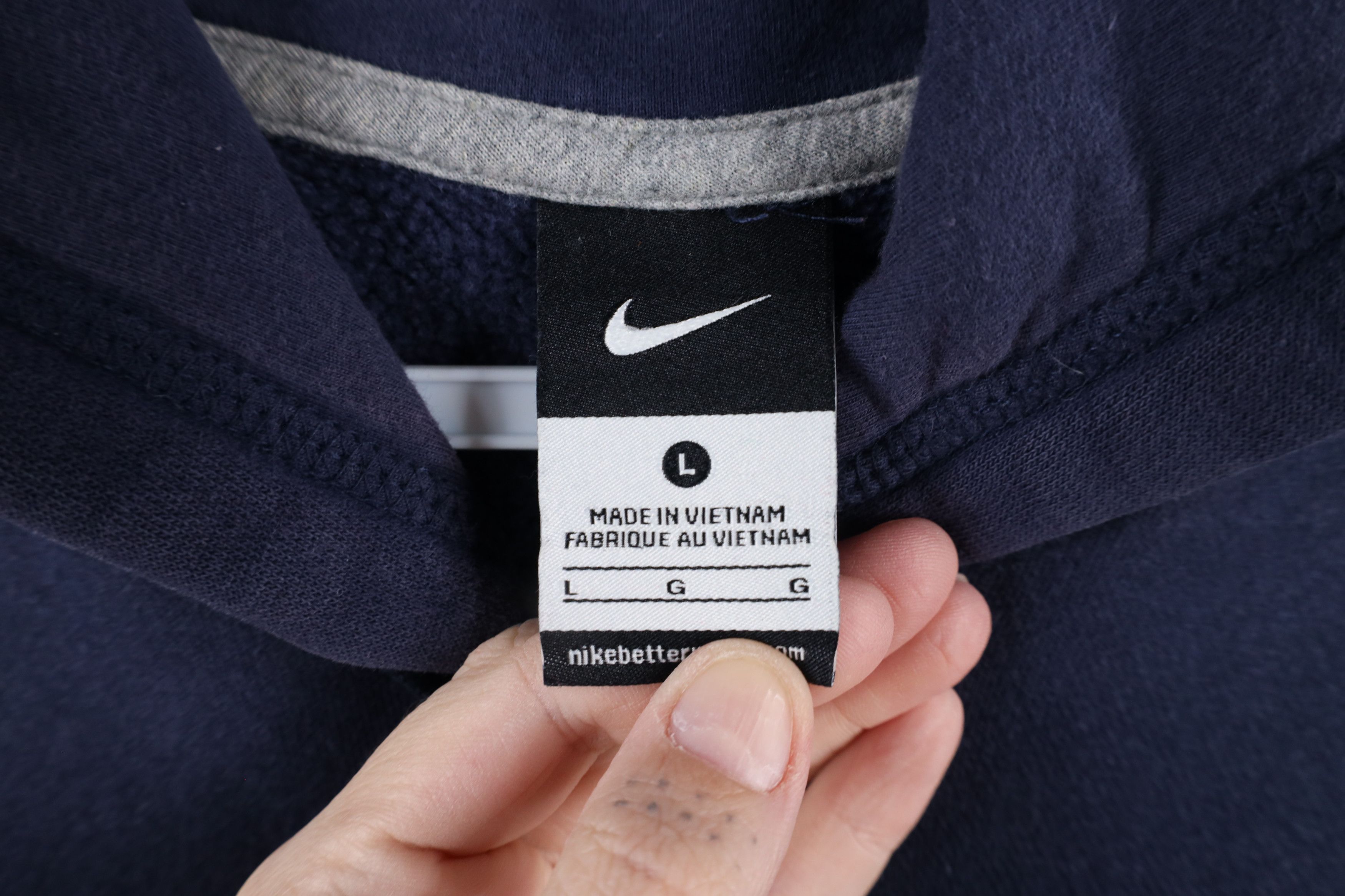 Nike × Vintage Nike University of Toledo Baseball Hoodie Sweatshirt Blue Size US L / EU 52-54 / 3 - 4 Thumbnail