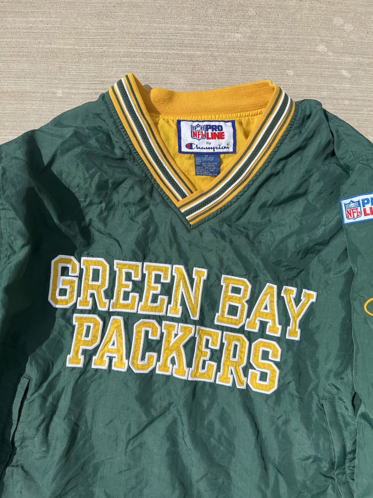 Champion Vintage Green Bay Packers Windbreaker Size US M / EU 48-50 / 2 - 2 Thumbnail