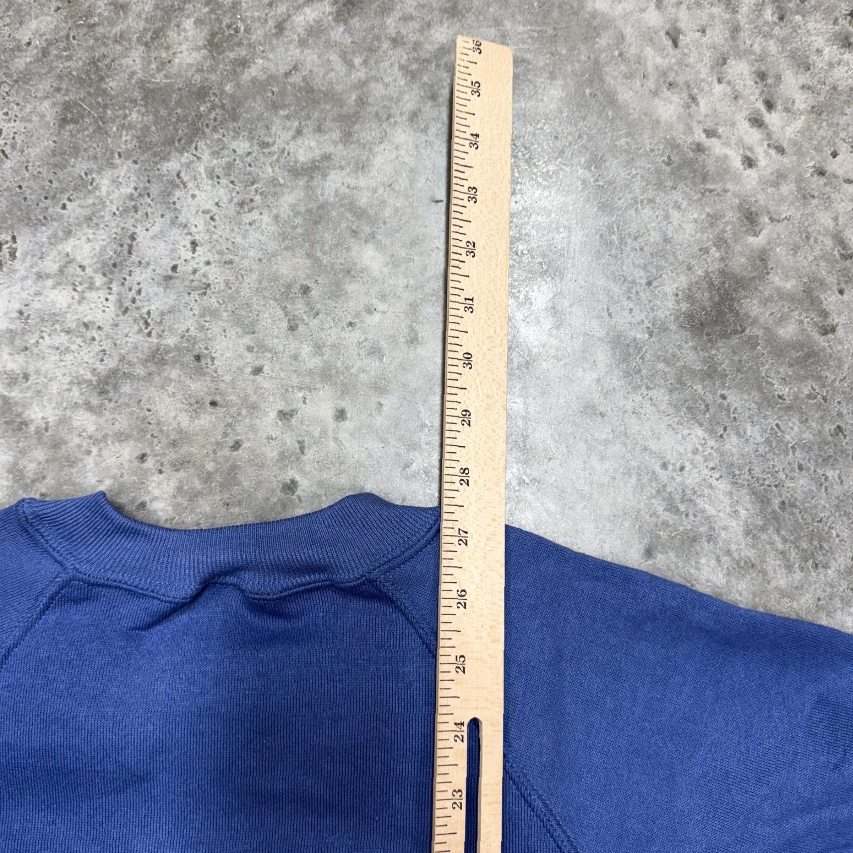 Jerzees VINTAGE Jerzees Sweatshirt Mens Large Blue Blank Crewneck Pullover Made USA 80s Size US L / EU 52-54 / 3 - 6 Thumbnail