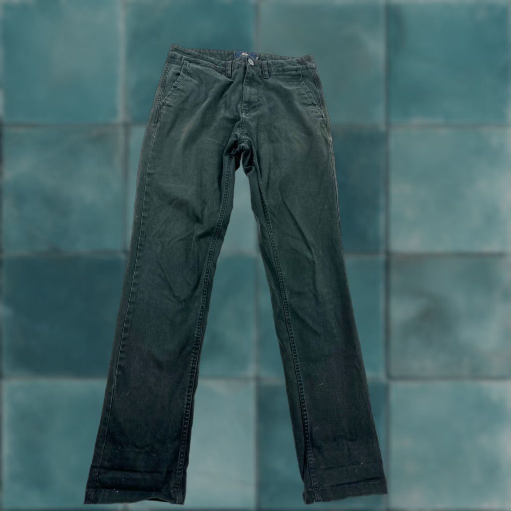 Roark Roark Pants Mens 30 Black Canvas Mid Rise Workwear Straight Leg Chino Pants Size US 30 / EU 46 - 1 Thumbnail