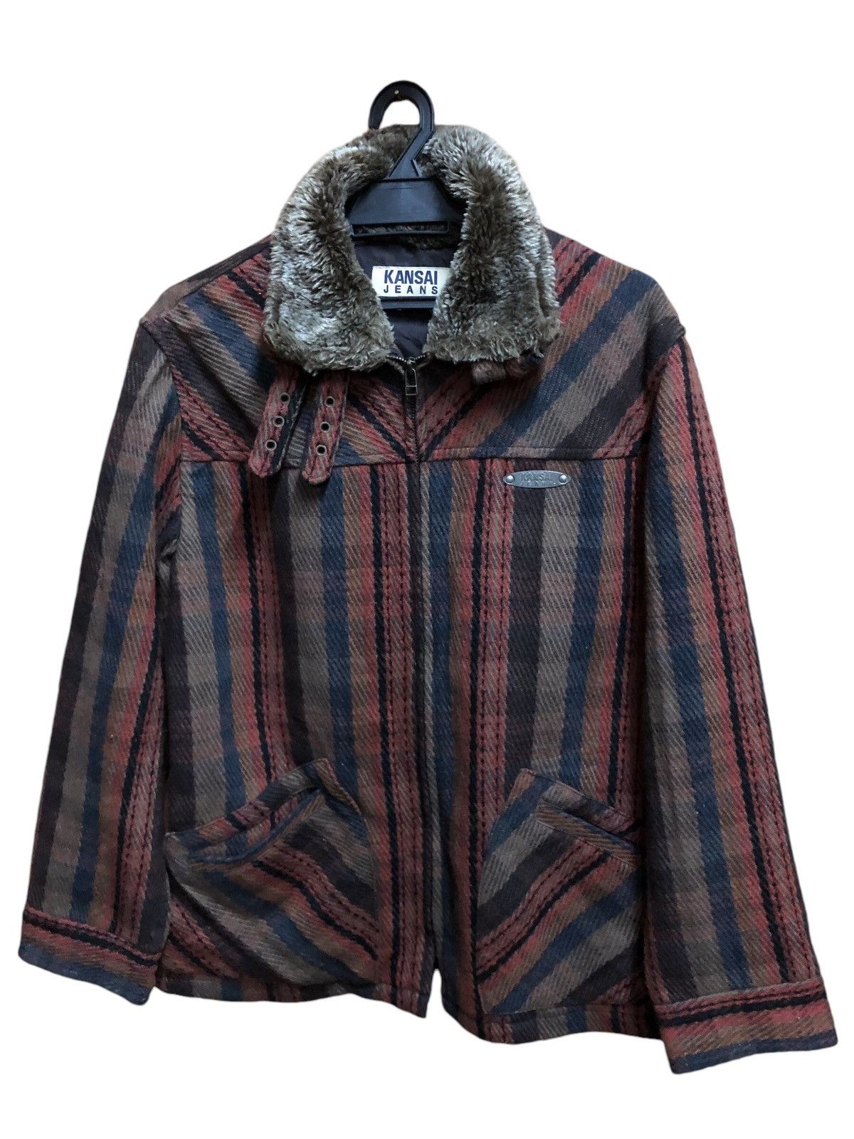 Kansai Yamamoto Kansai Yamamoto Check Wool Jacket Size US M / EU 48-50 / 2 - 1 Thumbnail