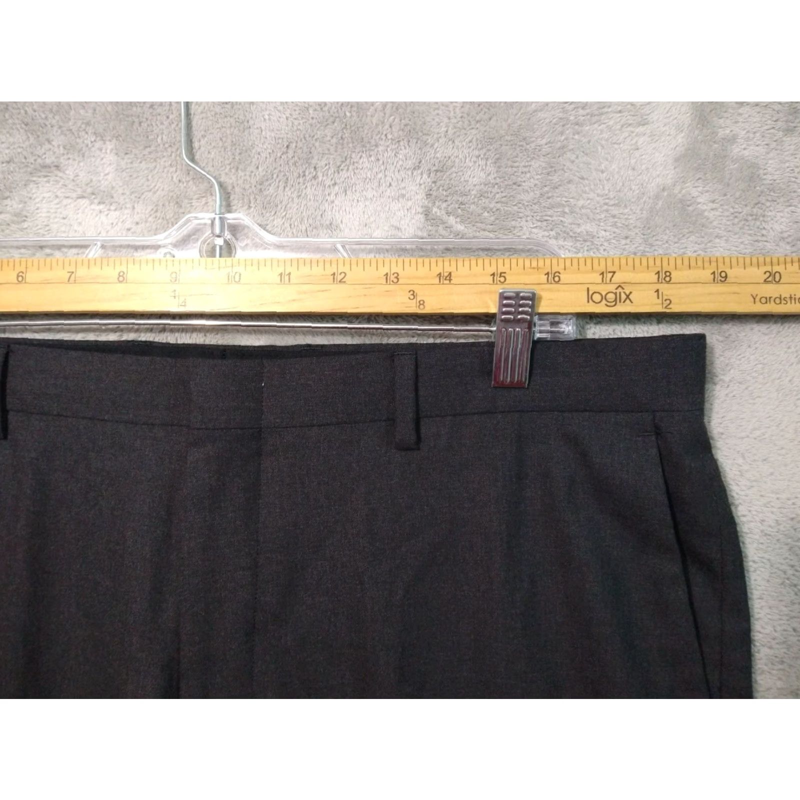 J.Crew J.CREW Dress Pants Mens 36x29 Gray Wool Straight Leg Flat Front Modern Business Formal Workwear 36 Mens Gray Wool Pants Size US 36 / EU 52 - 3 Thumbnail