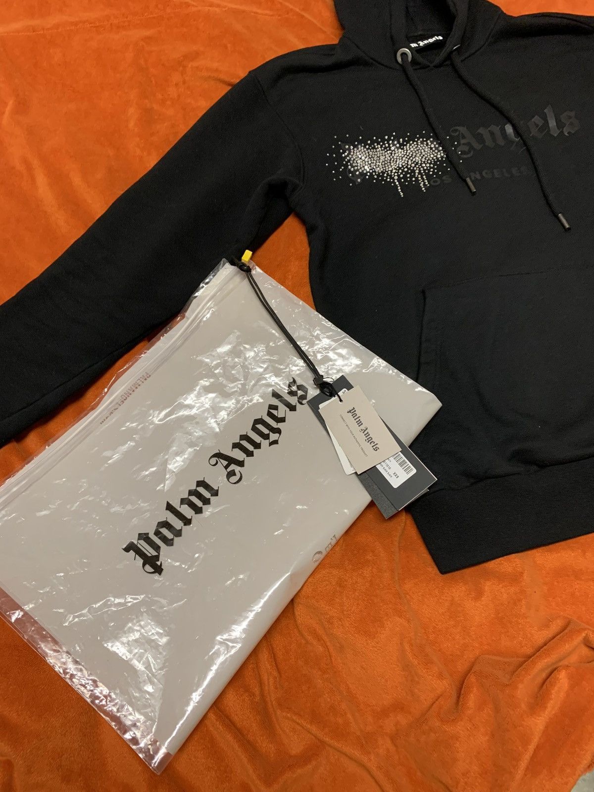 Palm Angels Palm Angels Rhinestone Hoodie Size US XXS / EU 40 - 2 Thumbnail