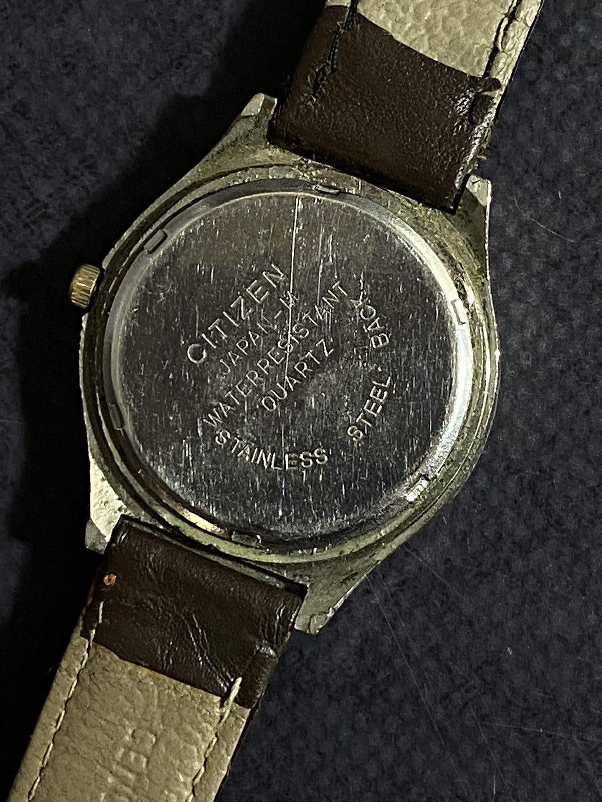 Citizen × Vintage Vintage Citizen Leather Strap Watch Japanese Brand Size ONE SIZE - 9 Thumbnail