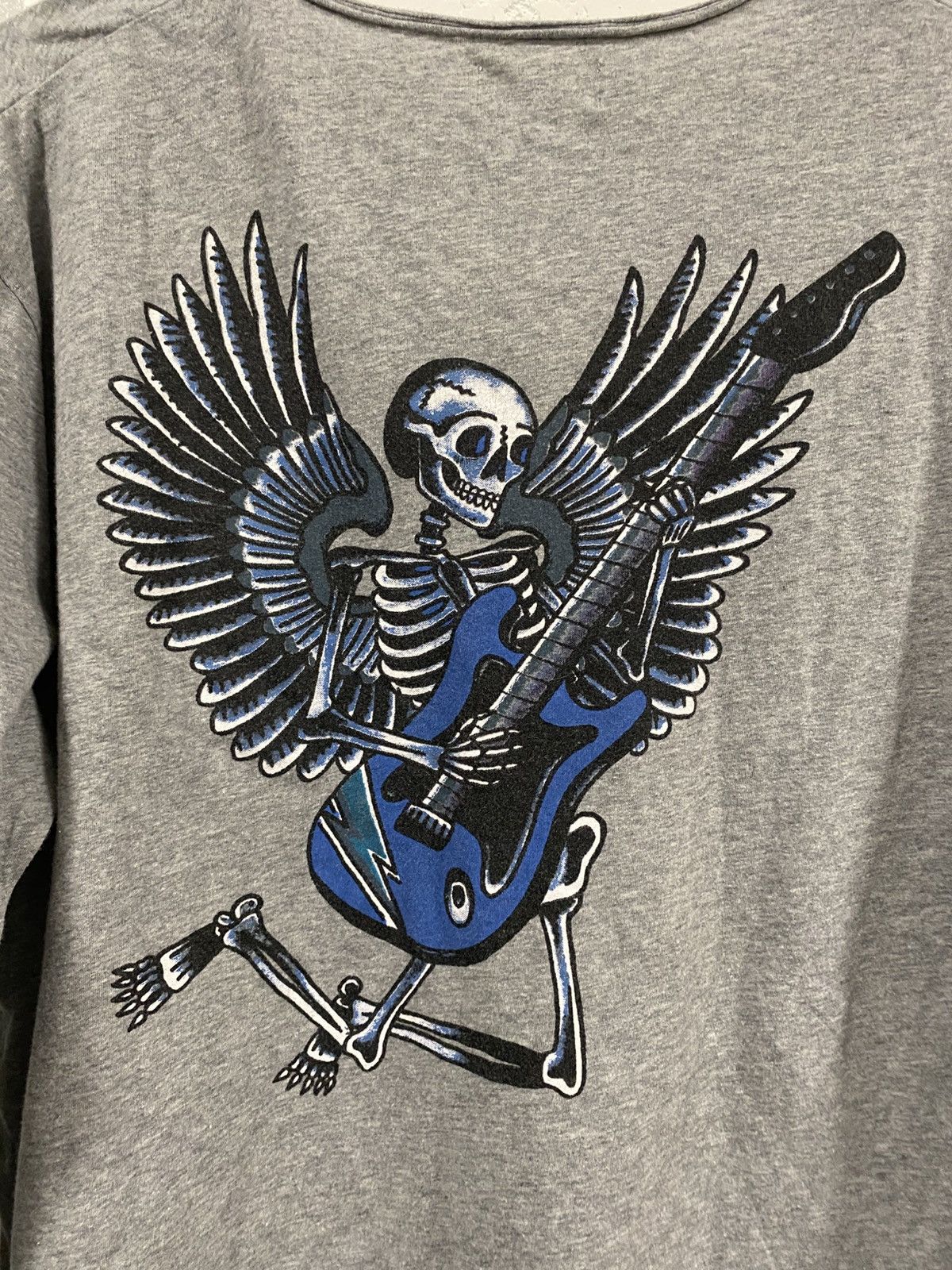 Zadig & Voltaire Zadig & Voltaire Skull Angel Rock Guitar Long Sleeve T-shirt Size US L / EU 52-54 / 3 - 8 Thumbnail
