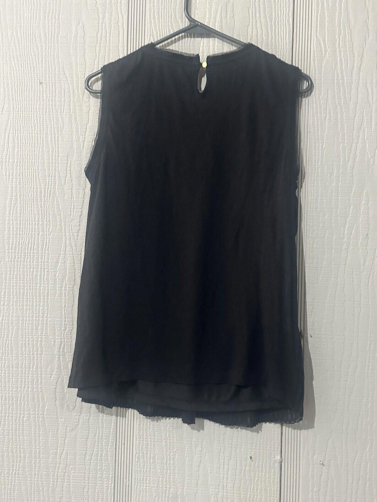 Designer Loft Blouse Medium Career Grunge Goth Lace Front Size M / US 6-8 / IT 42-44 - 4 Thumbnail