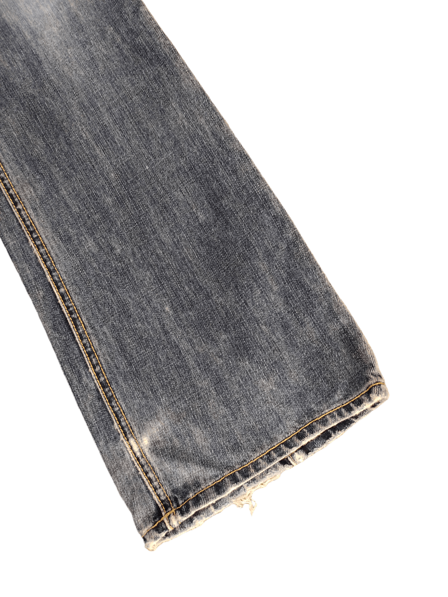 If Six Was Nine Flare Jeans Michel Klein Distress Faded Bootcut Y2k Street Size US 30 / EU 46 - 15 Thumbnail