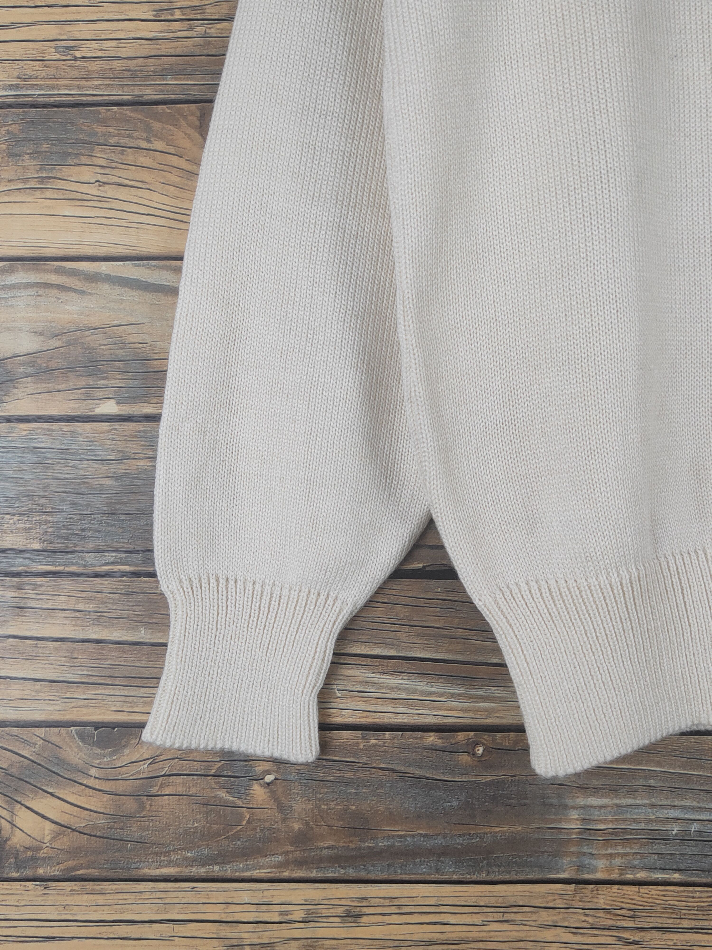 Homespun Knitwear × Japanese Brand × Vintage 24Carat Ivory Knitwear Sweatshirts #W1206 Size M / US 6-8 / IT 42-44 - 5 Thumbnail