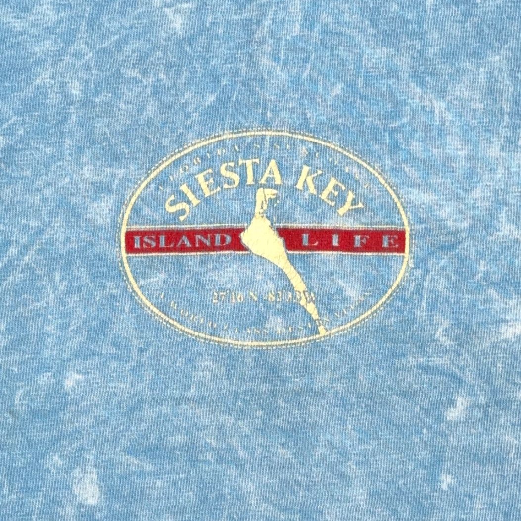 Vintage VINTAGE Florida Keys Shirt Adult MEDIUM Blue Acid Wash Siesta Island USA 90s Size US M / EU 48-50 / 2 - 3 Thumbnail