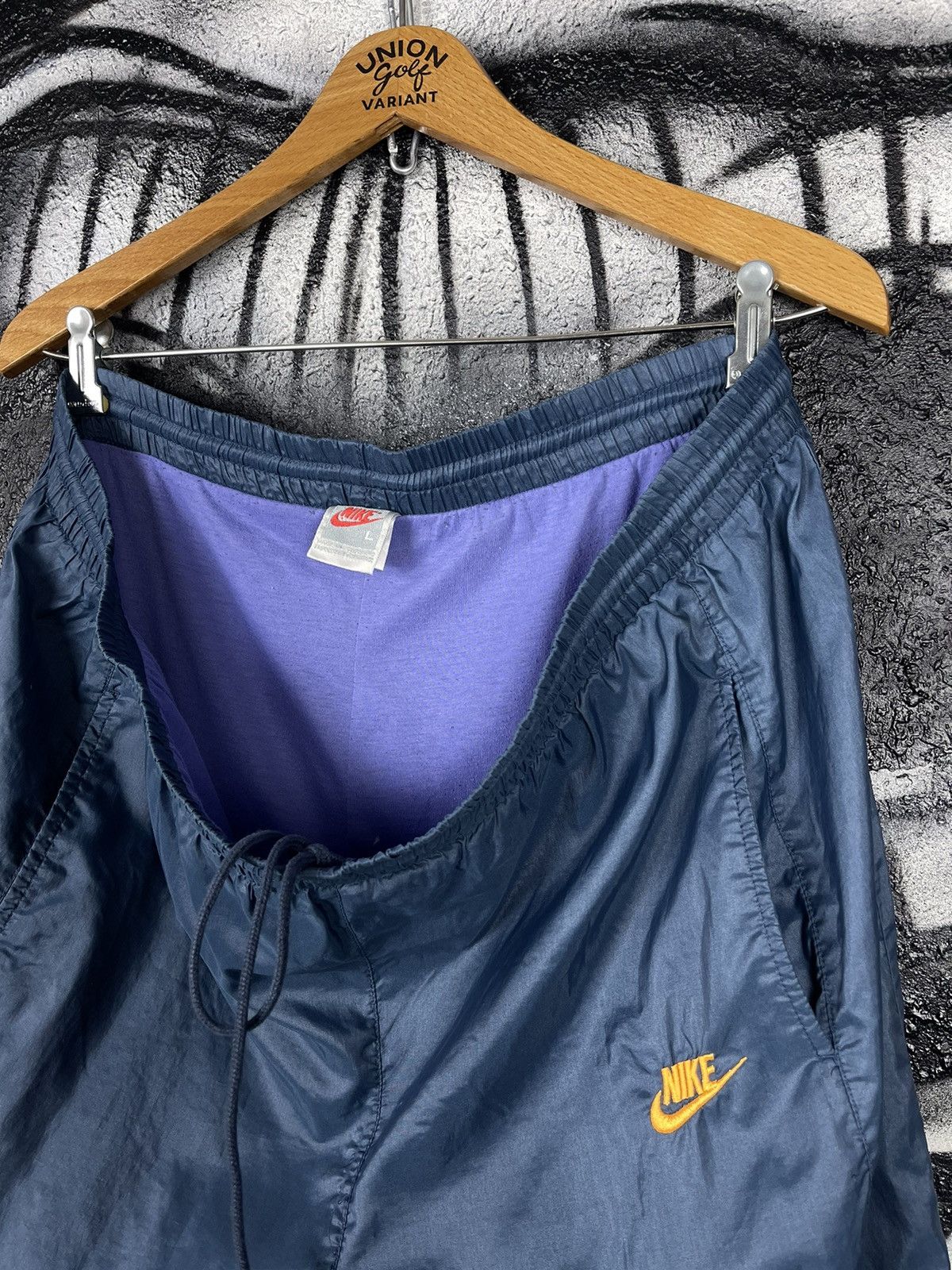 Nike × Vintage Nike Vintage Nylon Pants 90s Size US 36 / EU 52 - 6 Thumbnail