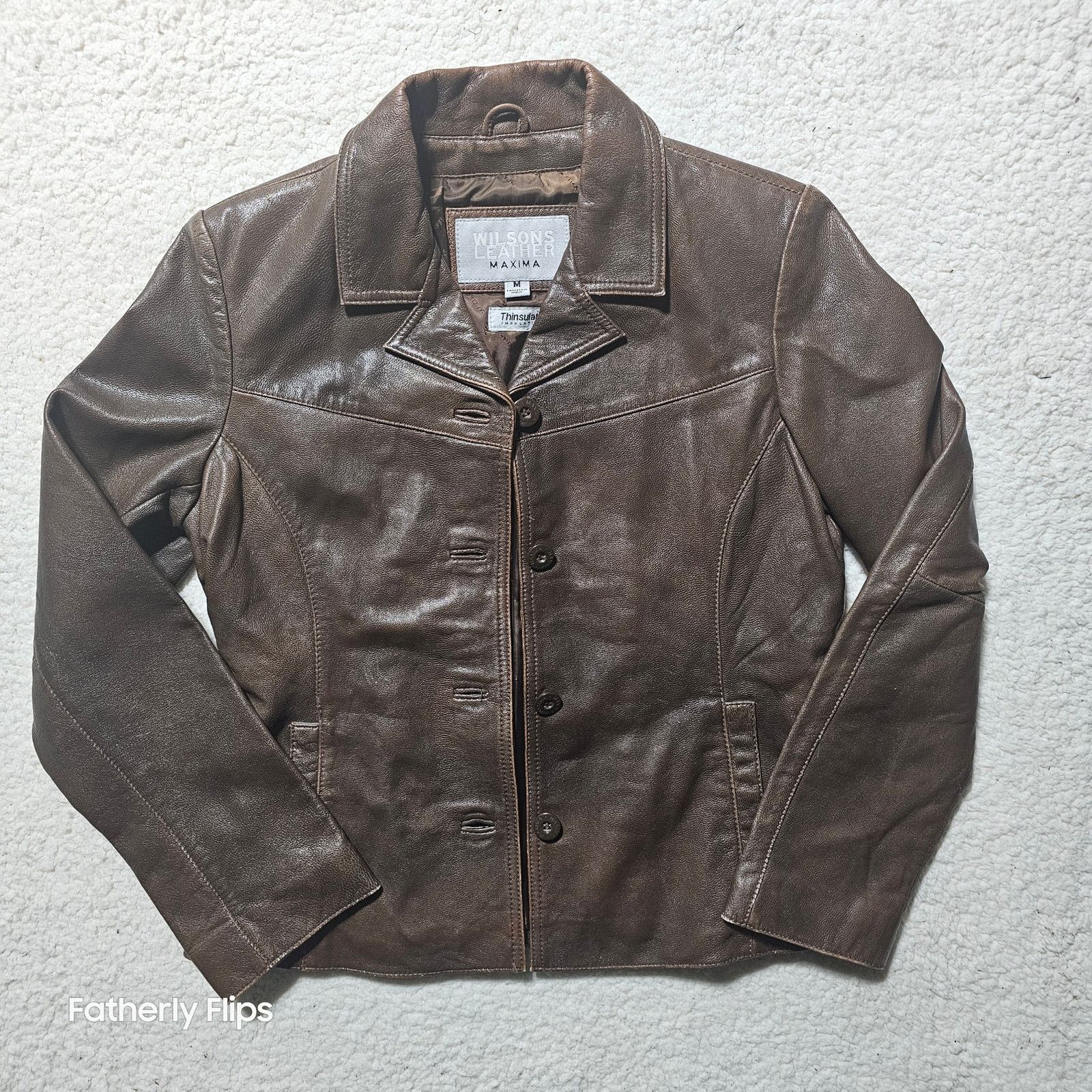 Wilsons Leather Wilsons Leather Maxima Brown Jacket Women Medium Thinsulate Size M / US 6-8 / IT 42-44 - 1 Thumbnail
